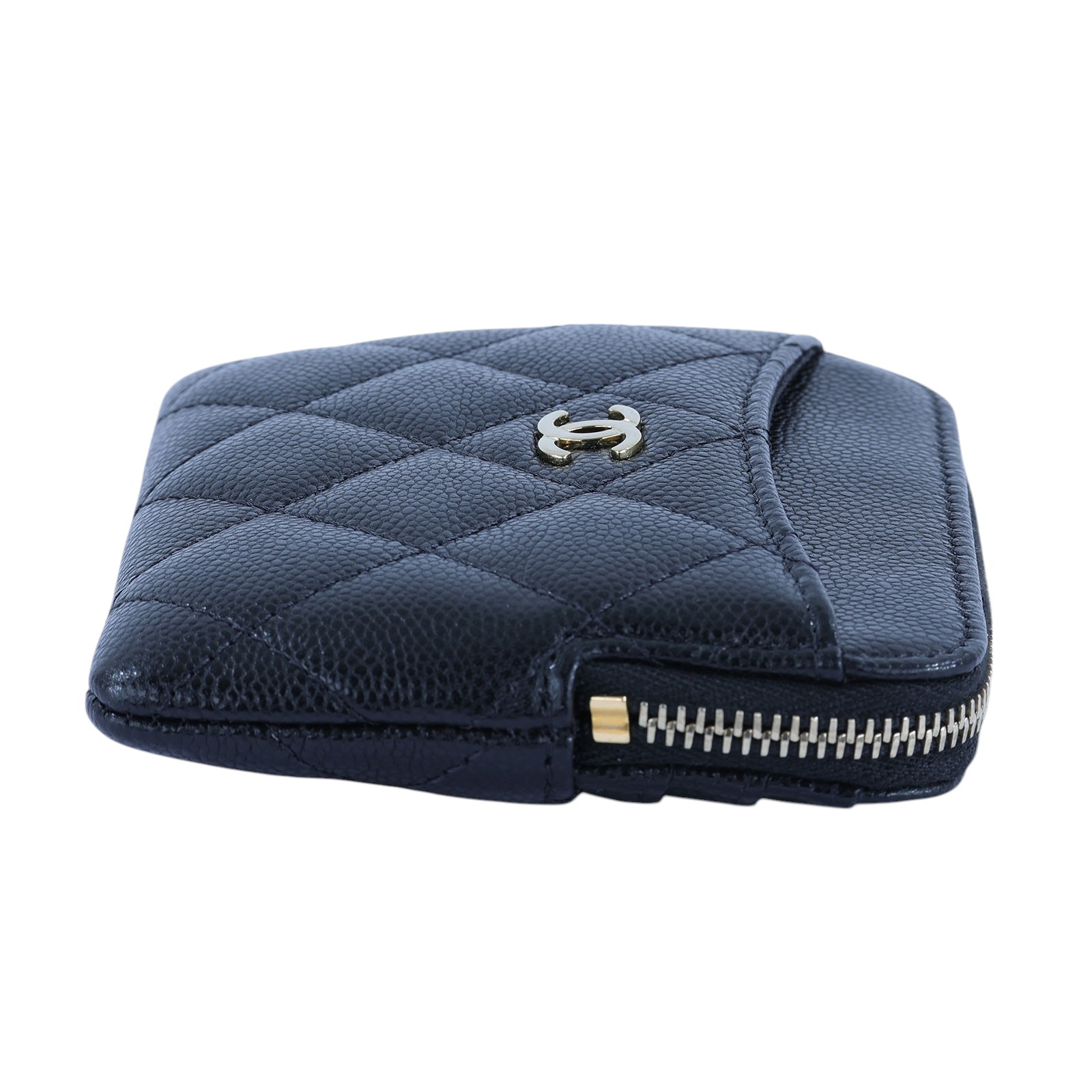 香奈兒 CHANEL C Logo 5卡 拉鍊 零錢包 AP2061  防塵袋/原廠盒子/購買證明