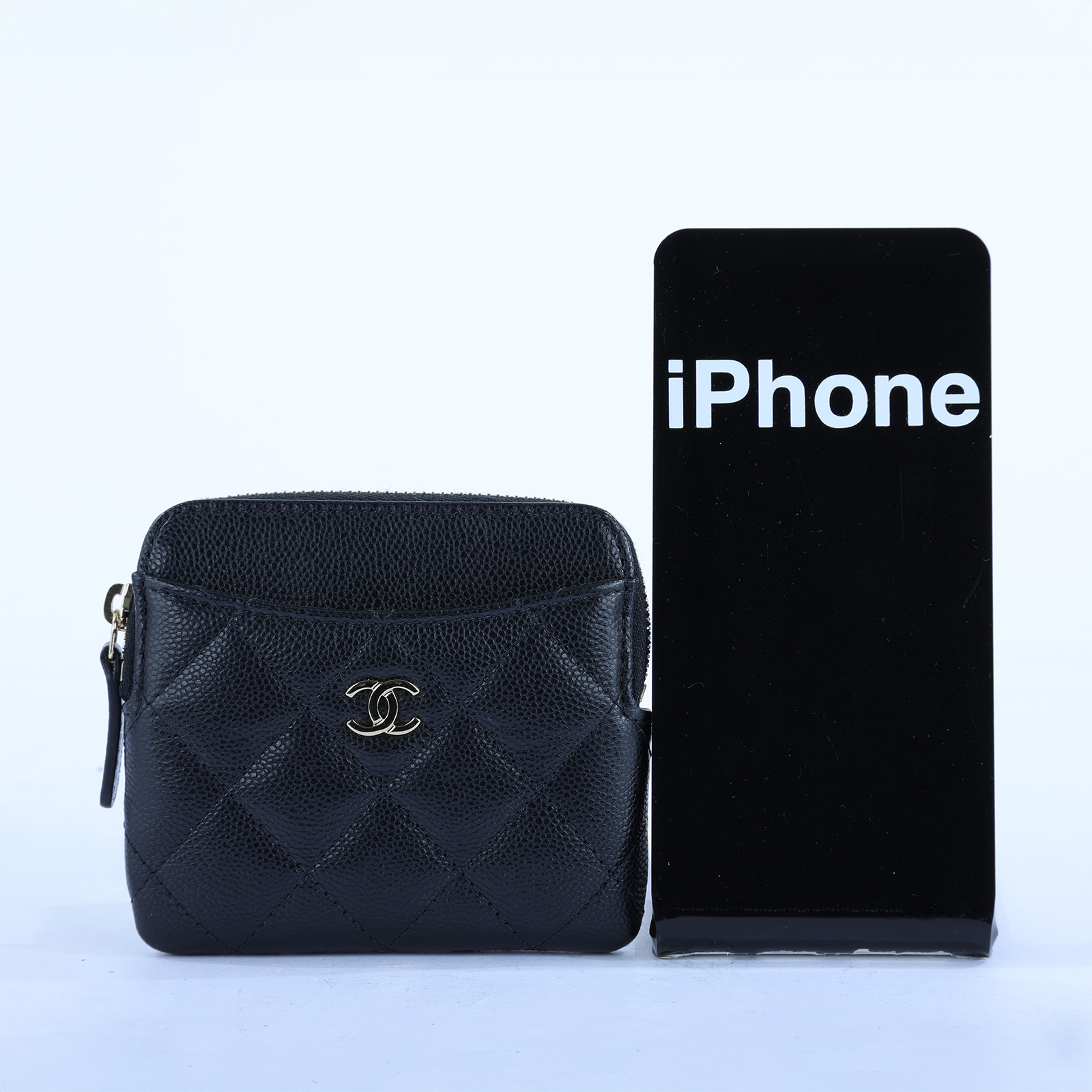 香奈兒 CHANEL C Logo 5卡 拉鍊 零錢包 AP2061  防塵袋/原廠盒子/購買證明