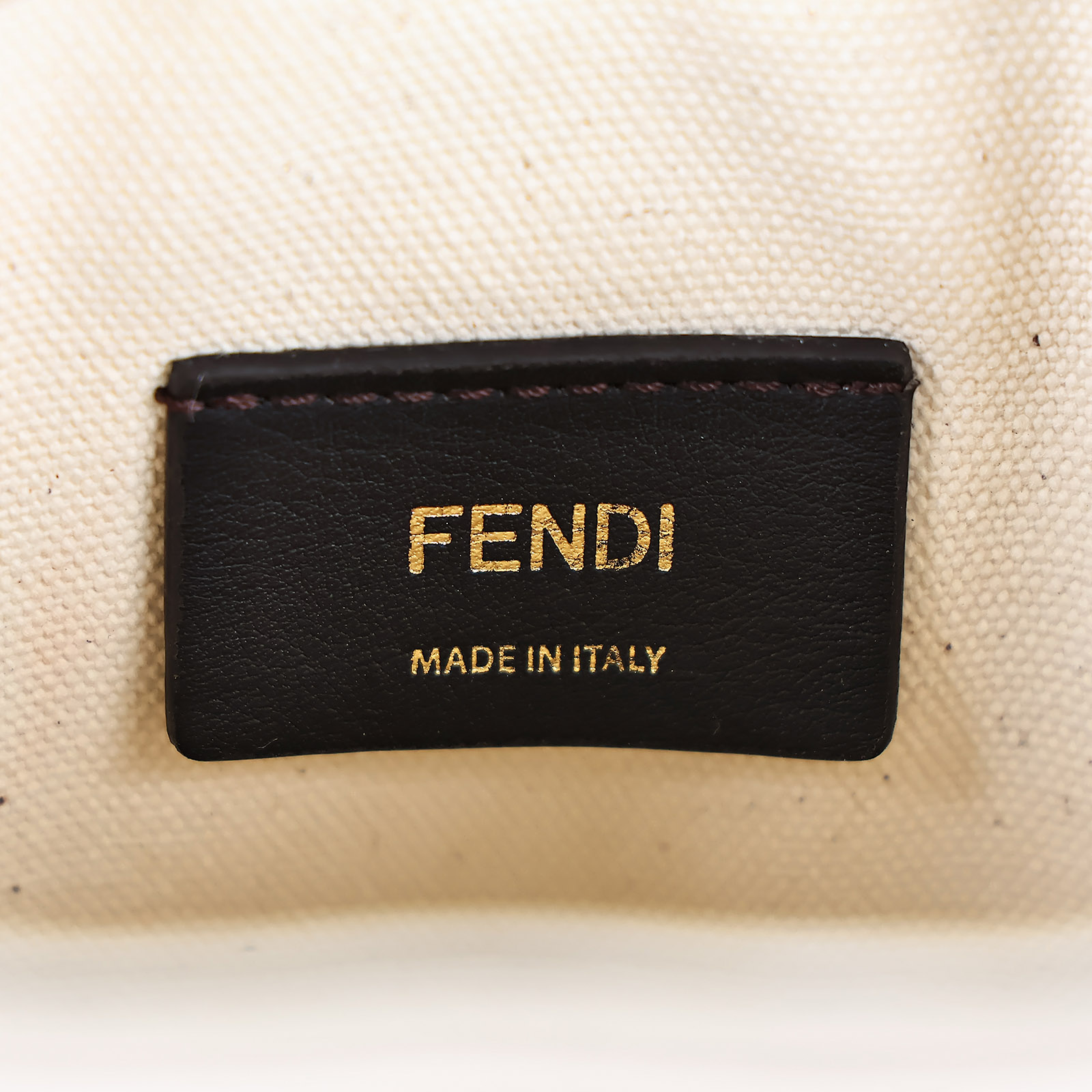 芬迪 FENDI Mon Tresor 皮革 迷你 手袋 8BS010ANXC 白彩編織水桶包 防塵袋