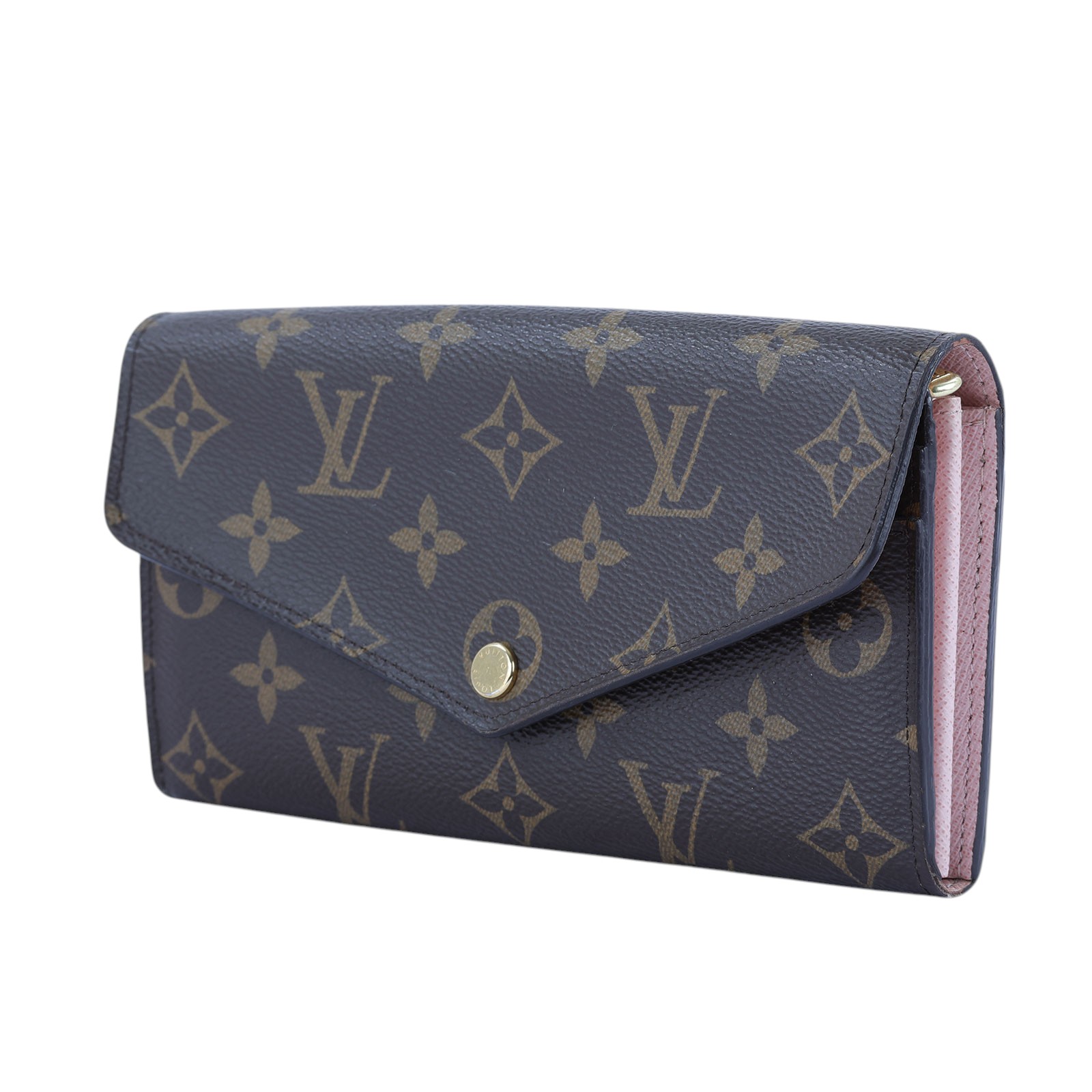 路易威登 LOUIS VUITTON Sarah 錢包 口蓋長夾 芭蕾粉色 M62235 晶片款  原廠盒子/防塵袋/購買證明