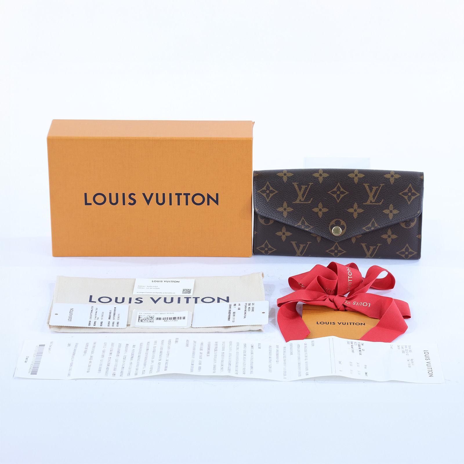 路易威登 LOUIS VUITTON Sarah 錢包 口蓋長夾 芭蕾粉色 M62235 晶片款  原廠盒子/防塵袋/購買證明
