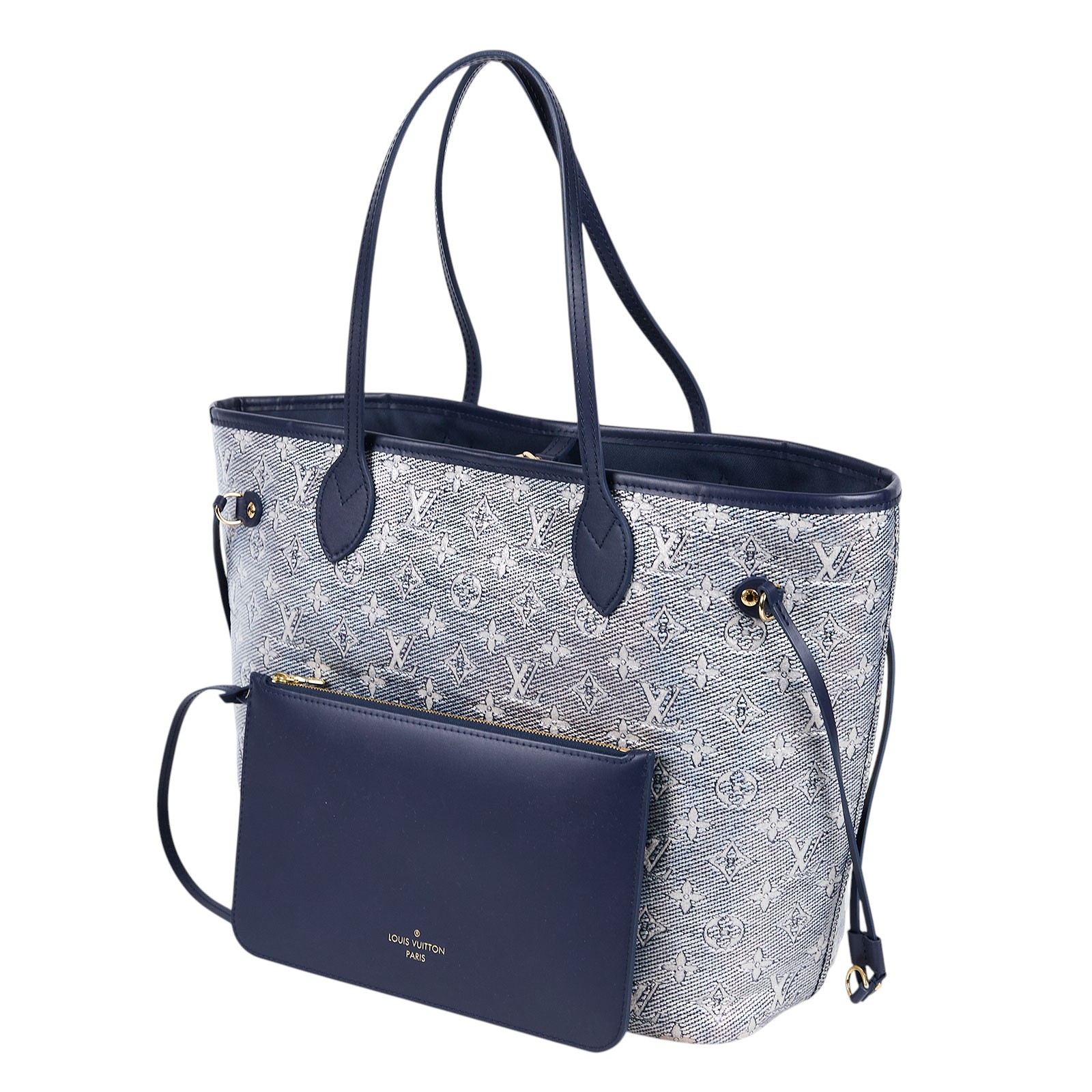 路易威登 LOUIS VUITTON Neverfull MM 托特包 M22921 晶片款 海軍藍Neverfull MM 防塵袋