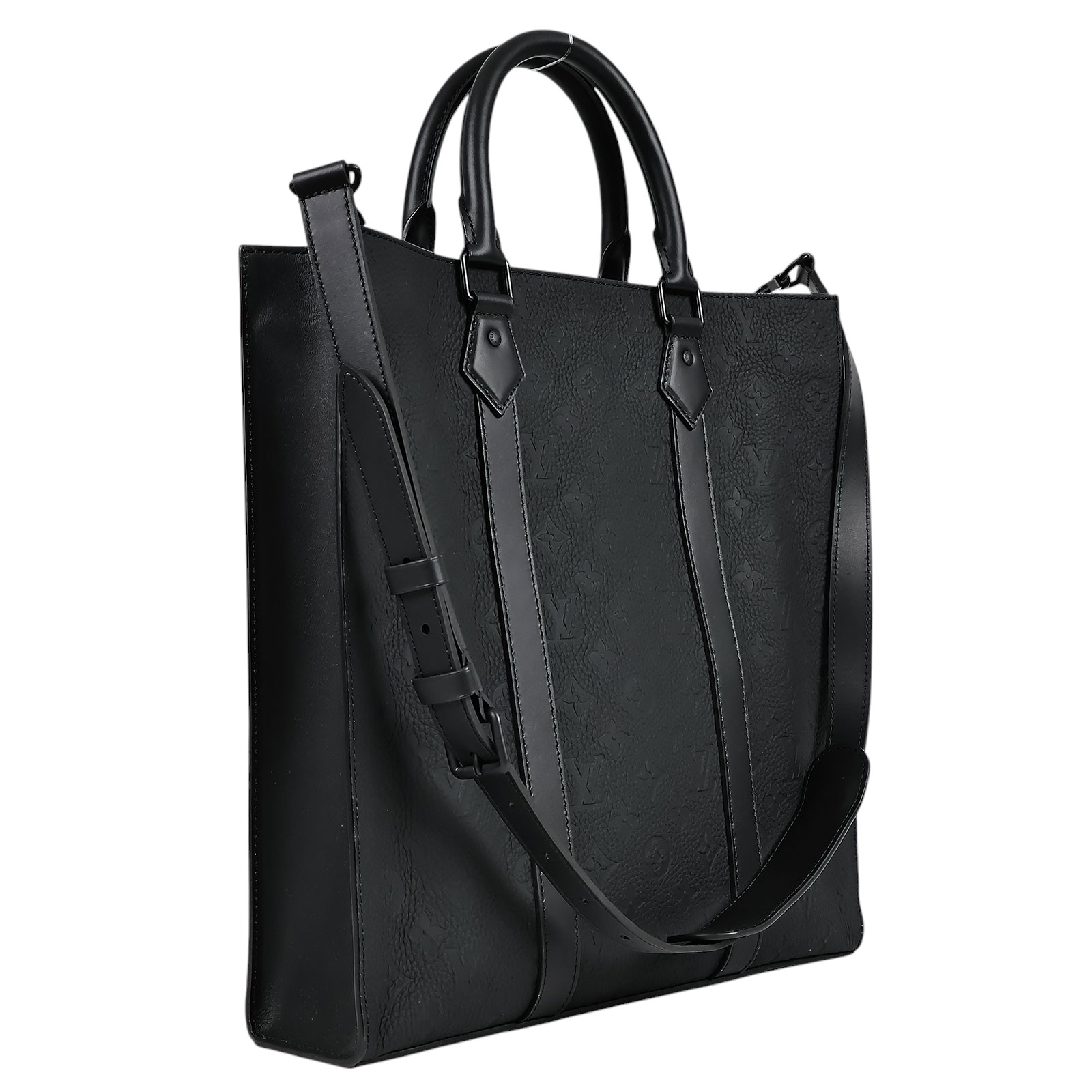 路易威登 LOUIS VUITTON Sac Plat Cross 手提 公事包 M59960 晶片款 黑原花壓印SAC PLAT CROSS手提斜背包 防塵袋