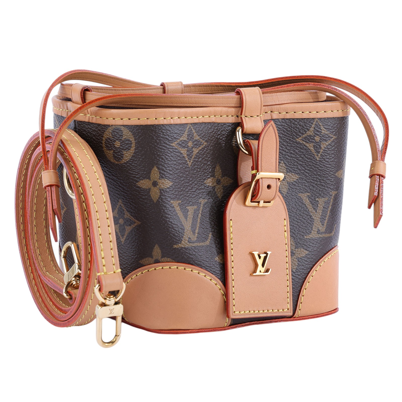 路易威登 LOUIS VUITTON Noé Purse 束口水桶包 M57099 棕原花NOE PURSE迷你水桶包 無附屬品