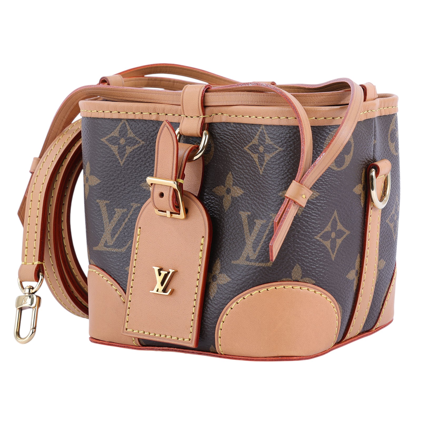 路易威登 LOUIS VUITTON Noé Purse 束口水桶包 M57099 棕原花NOE PURSE迷你水桶包 無附屬品