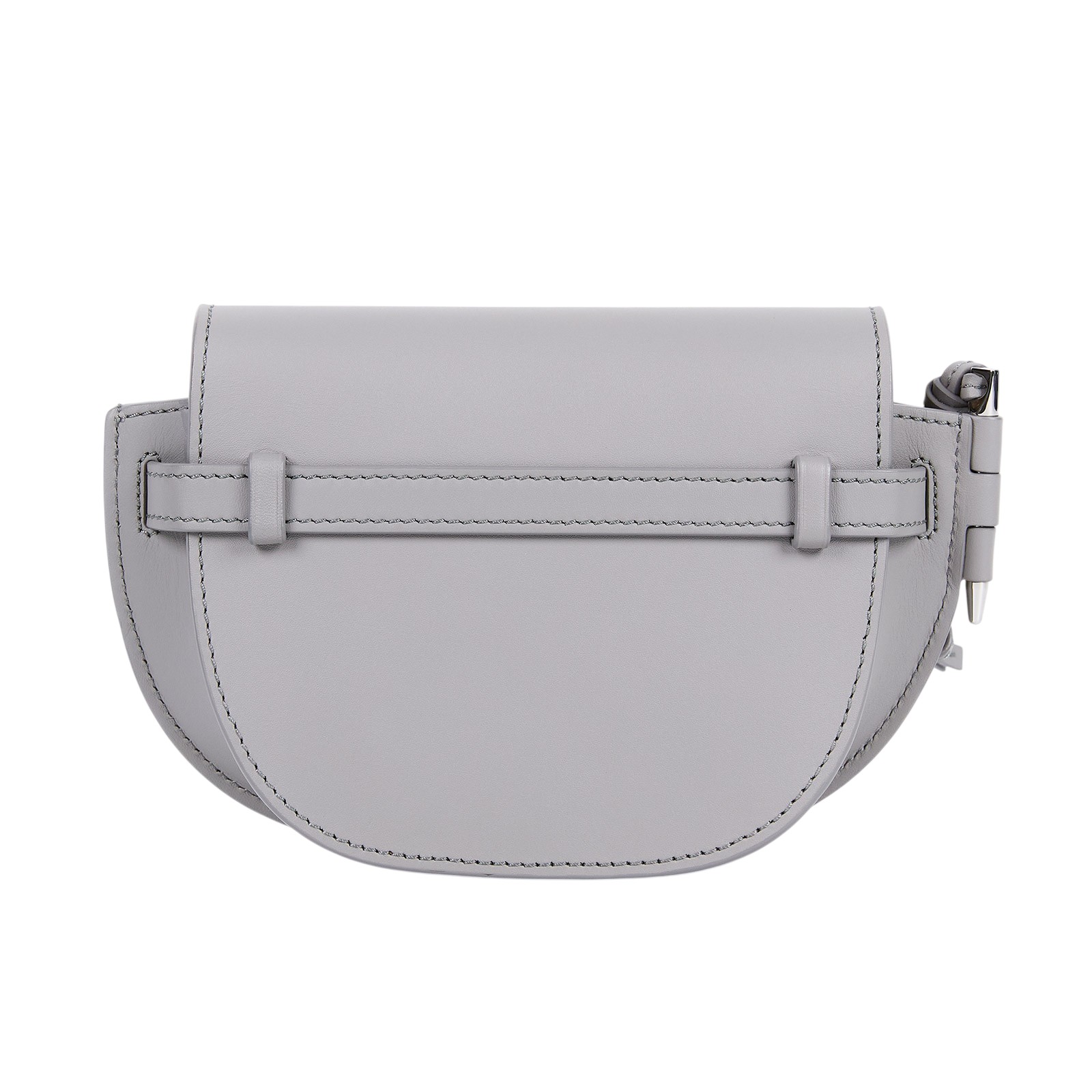 羅意威 LOEWE Mini Gate Dual bag 迷你 小牛皮 肩背包 帆布背帶  灰色GATE MINI 原廠盒子/防塵袋/購買證明