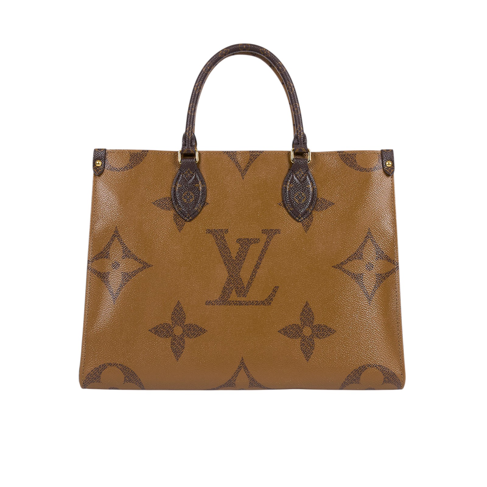 路易威登 LOUIS VUITTON OnTheGo MM 經典帆布 手提 肩背包 M45321 晶片款 棕原花Onthego MM 原廠盒子/防塵袋
