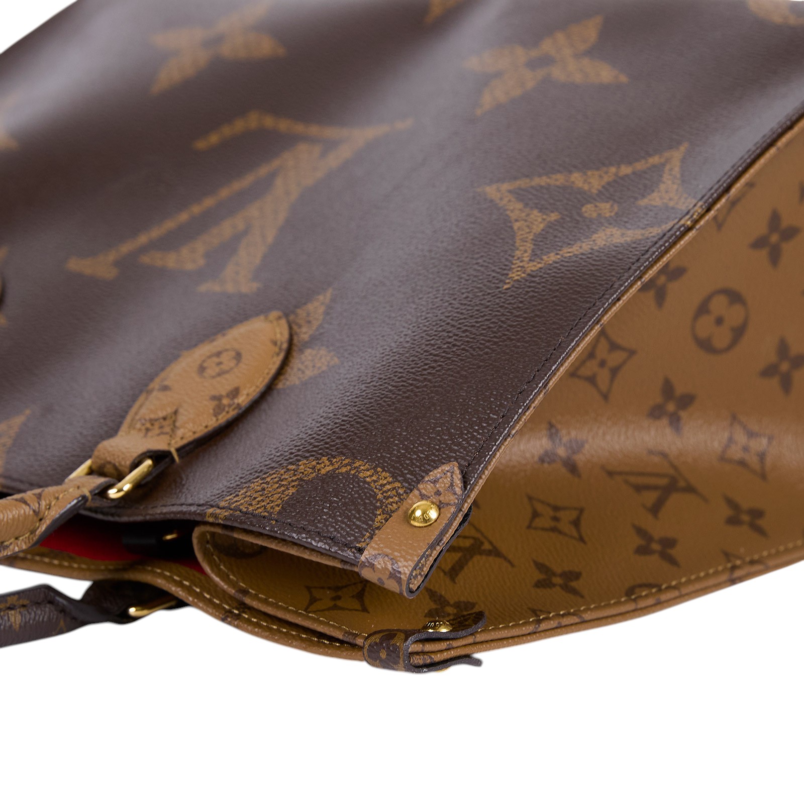 路易威登 LOUIS VUITTON OnTheGo MM 經典帆布 手提 肩背包 M45321 晶片款 棕原花Onthego MM 原廠盒子/防塵袋