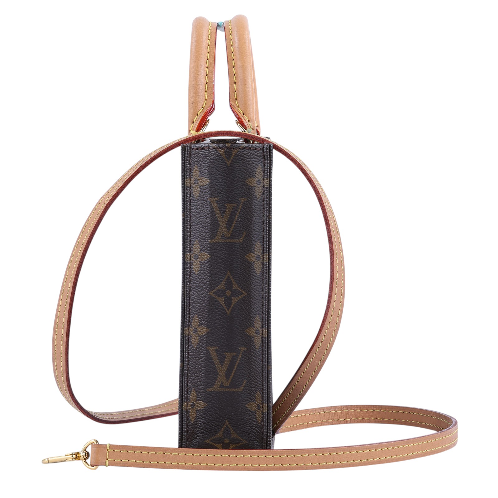 路易威登 LOUIS VUITTON Petit Sac Plat 經典帆布 斜背包 M69442 晶片款  原廠盒子/防塵袋/購買證明
