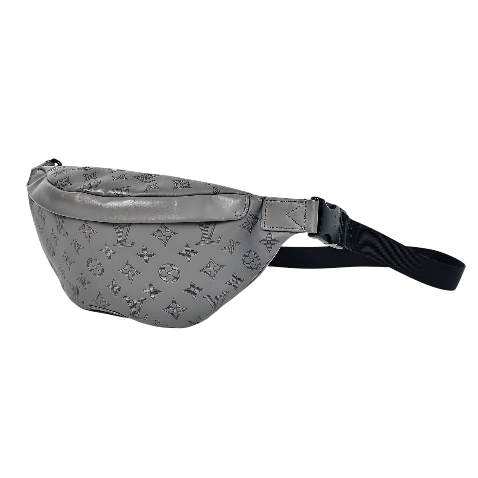 路易威登 LOUIS VUITTON Discovery 腰包 灰色 M46108 晶片款 灰色Discovery 腰包 原廠盒子/防塵袋