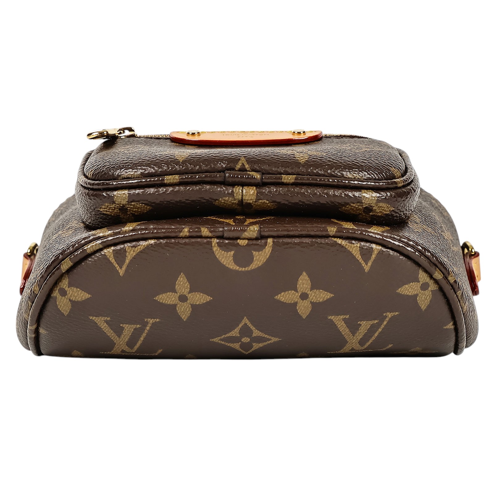 路易威登 LOUIS VUITTON Mini Bumbag 迷你 腰包 鏈條 單肩包 M82335 晶片款 棕原花Mini Bumbag 單肩包 防塵袋