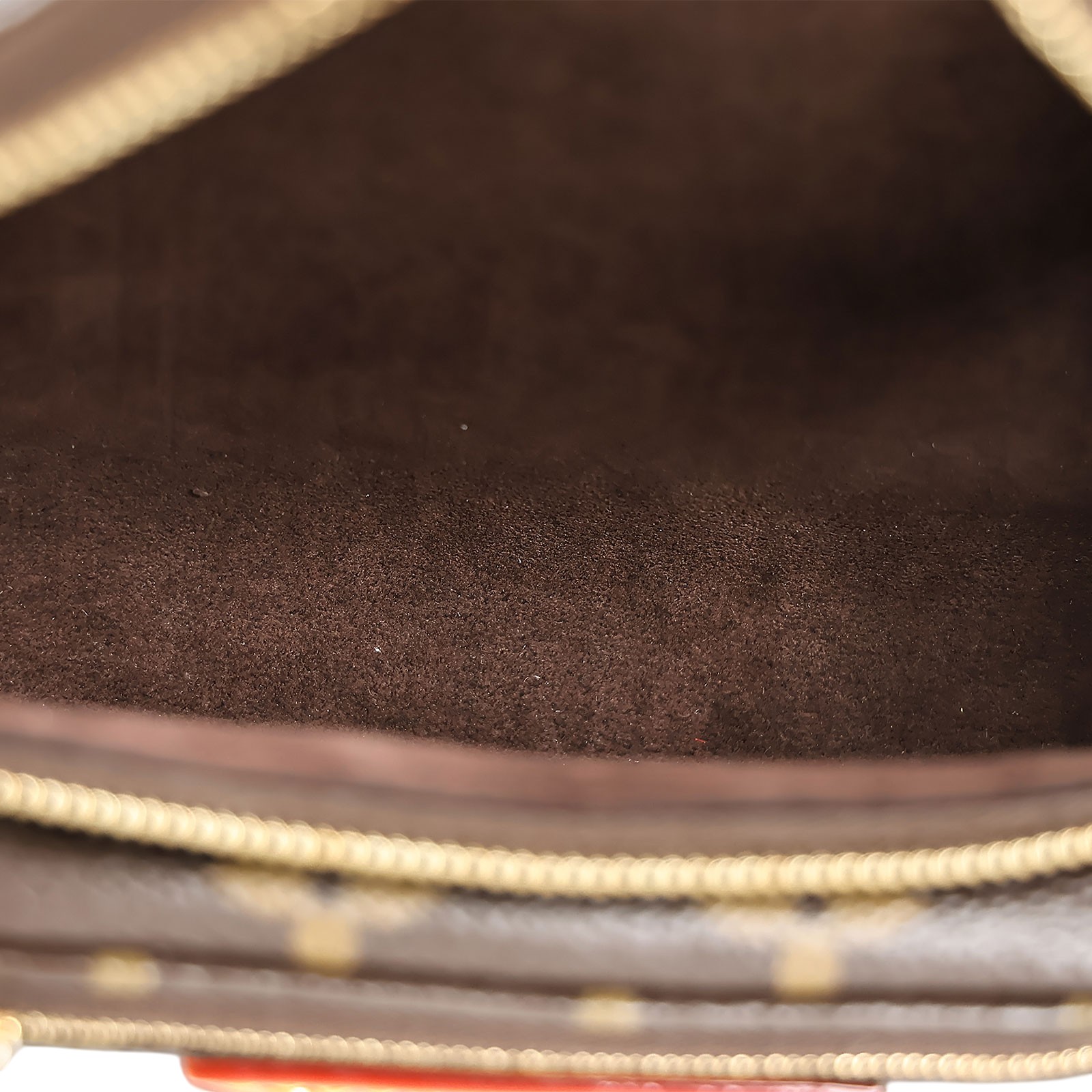 路易威登 LOUIS VUITTON Mini Bumbag 迷你 腰包 鏈條 單肩包 M82335 晶片款 棕原花Mini Bumbag 單肩包 防塵袋