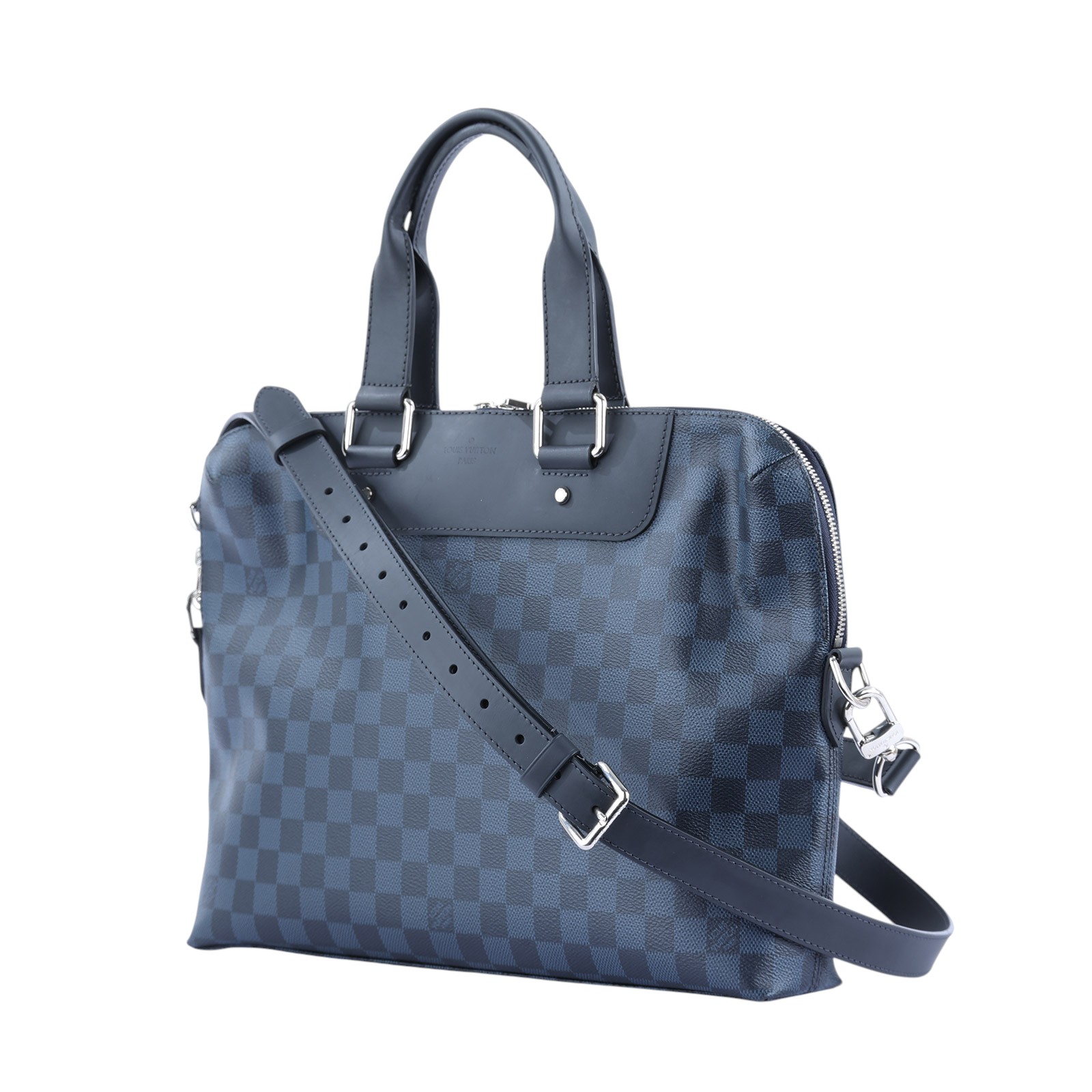 路易威登 LOUIS VUITTON Jour 公事包 N41589 藍棋盤格公事包 防塵袋