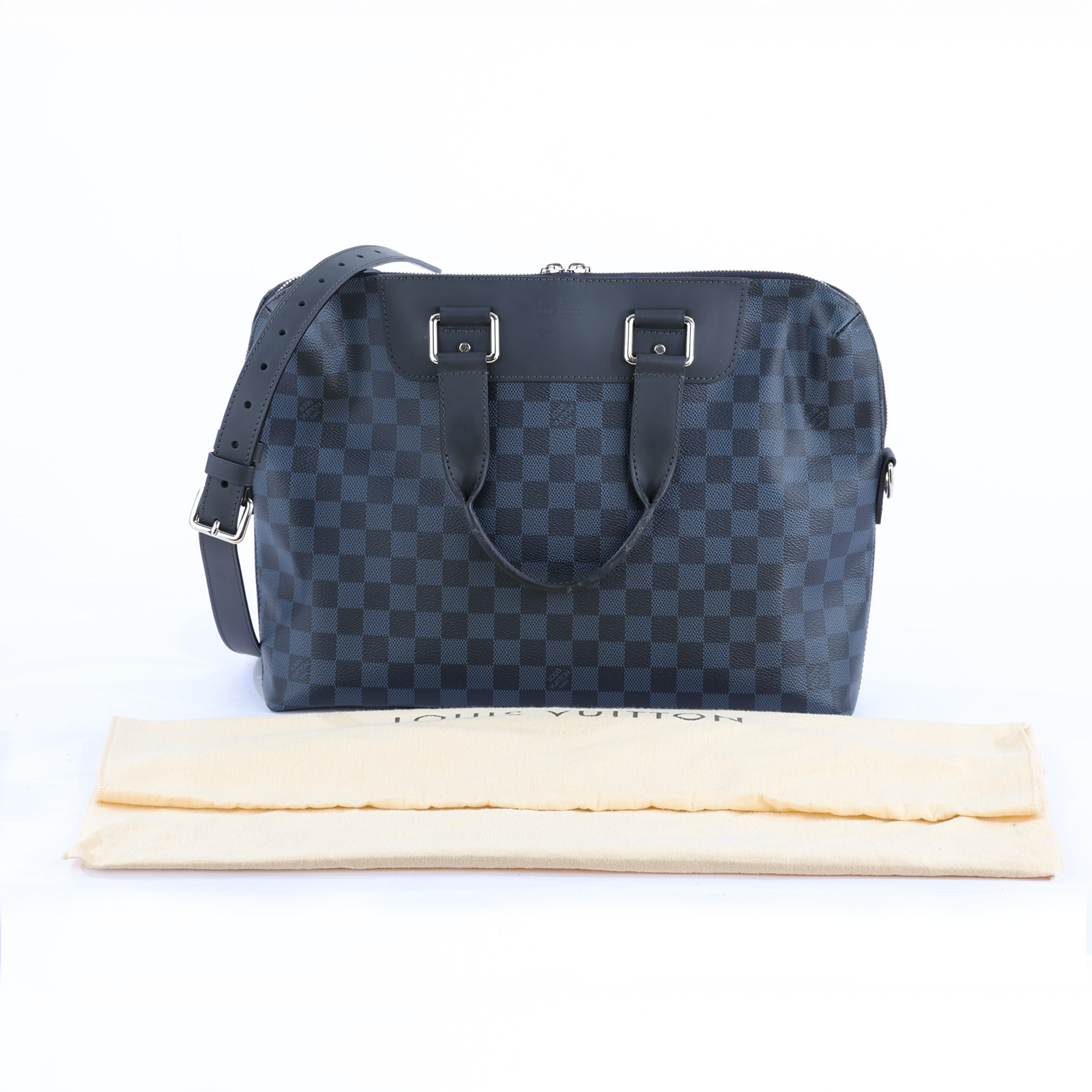 路易威登 LOUIS VUITTON Jour 公事包 N41589 藍棋盤格公事包 防塵袋