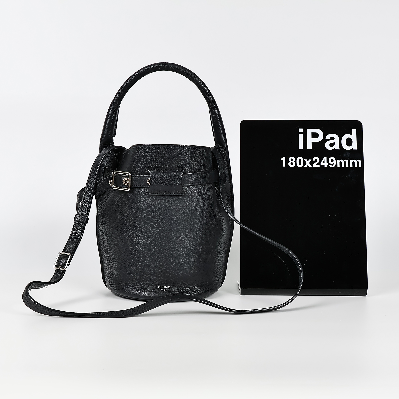 思琳 CELINE Big Bag Bucket 水桶包 袖珍型 187243A4U 黑色水桶包 防塵袋