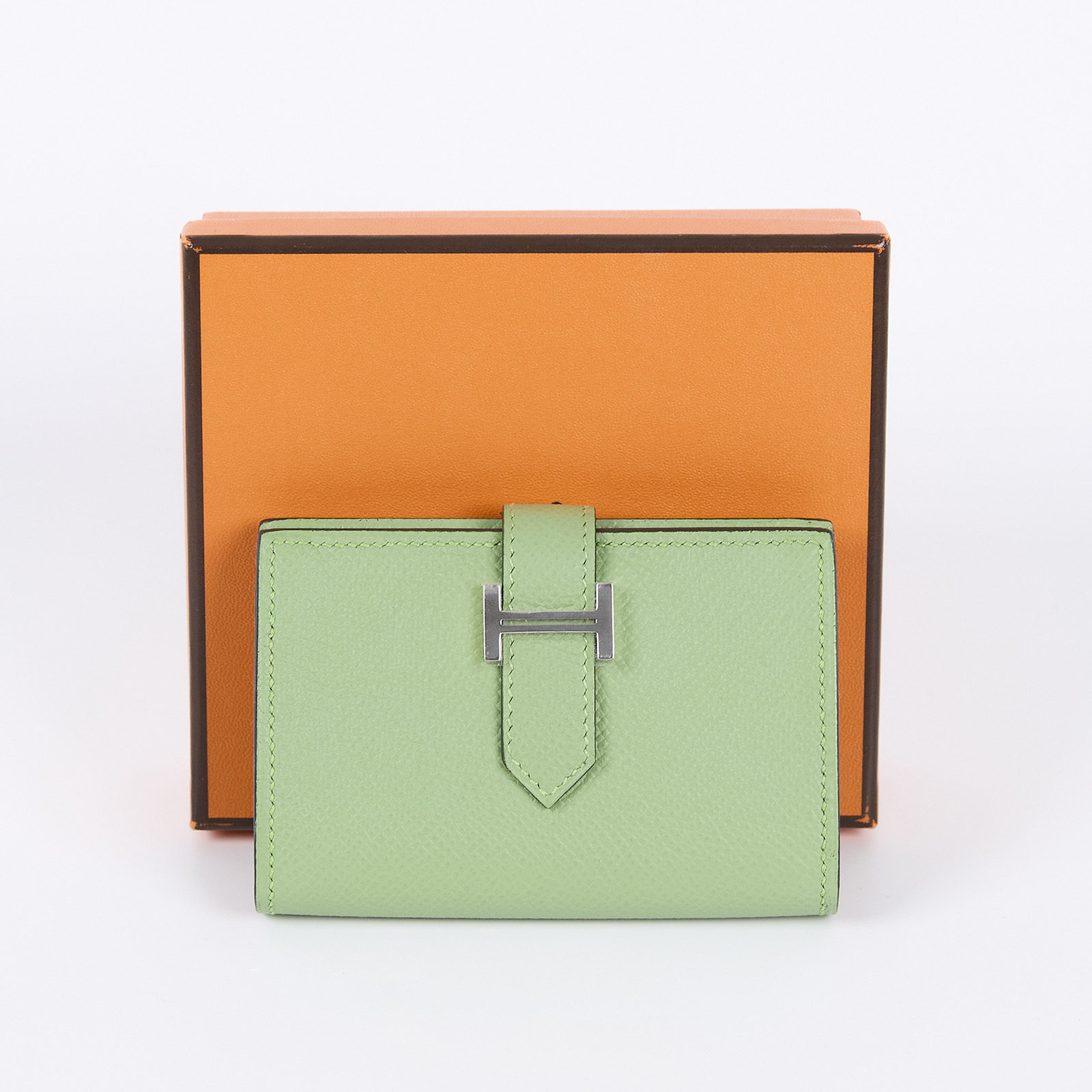 愛馬仕 Hermès Bearn 卡包 BEARNCARD  U刻綠Bearn卡包 原廠盒子