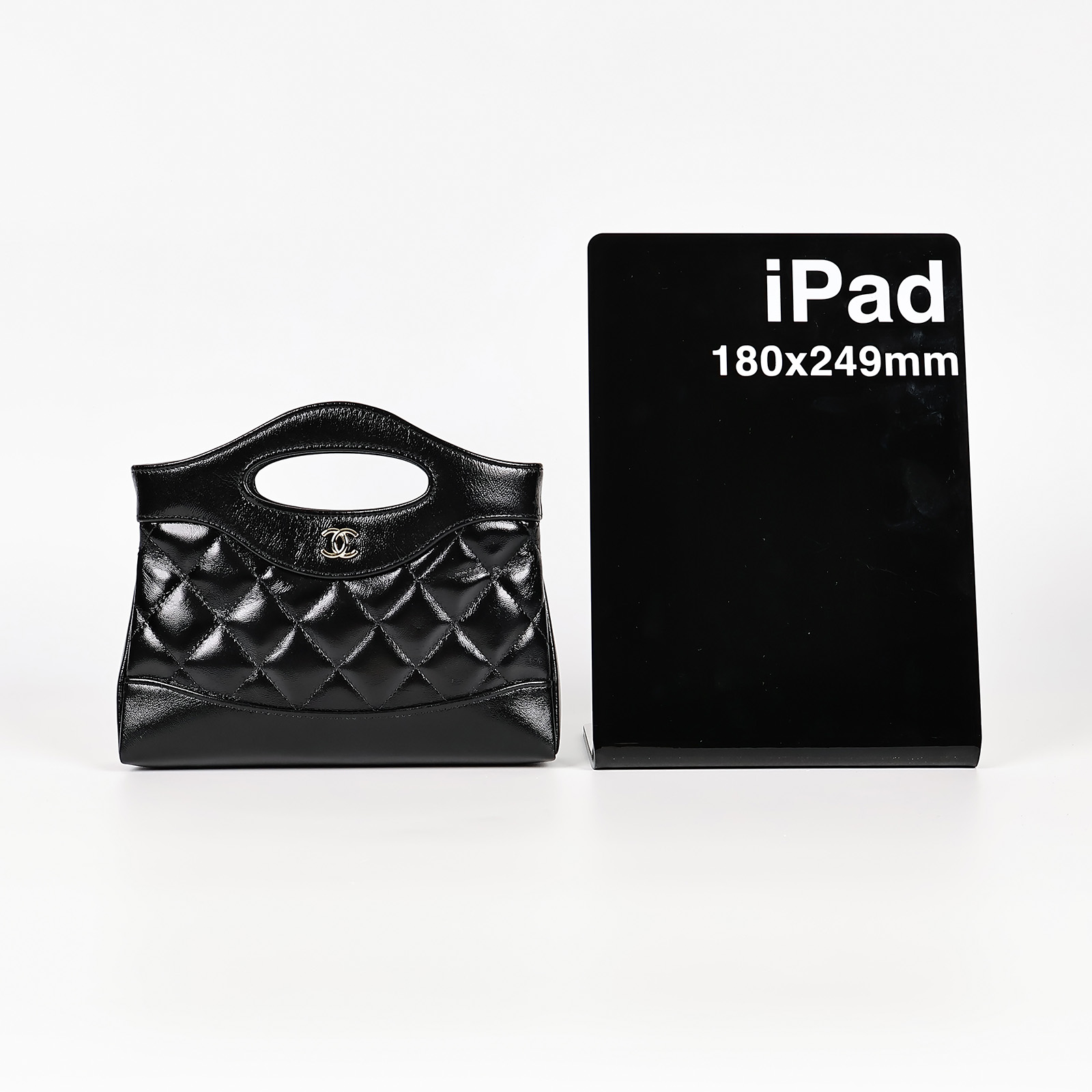 香奈兒 CHANEL CC Logo 31包 菱格紋 鍊帶 肩背 手提包 AP3656 晶片款 黑31bag mini 防塵袋/原廠盒子