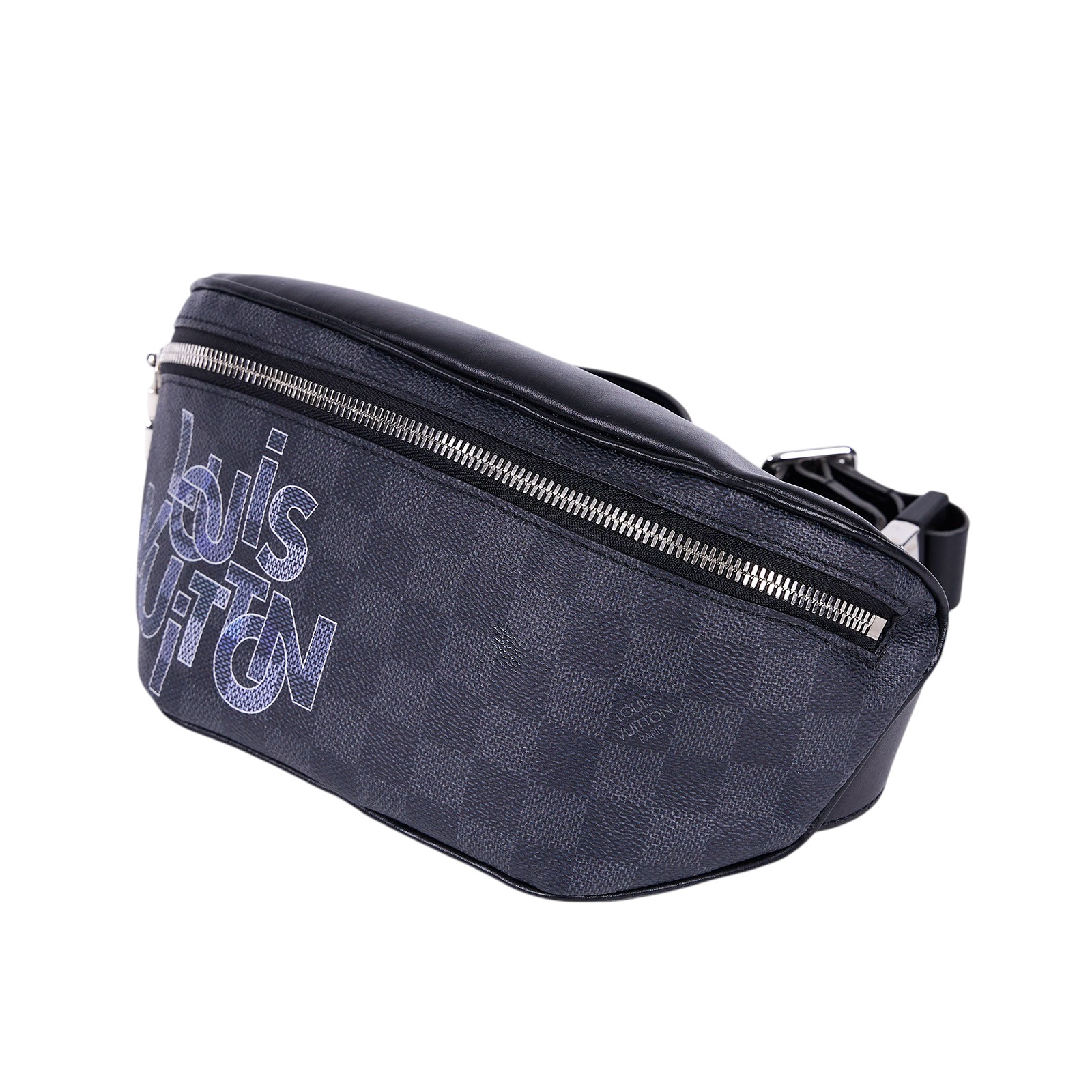 路易威登 LOUIS VUITTON 腰包 黑棋盤格 N40295 晶片款 棋盤塗鴉腰包 無附屬品