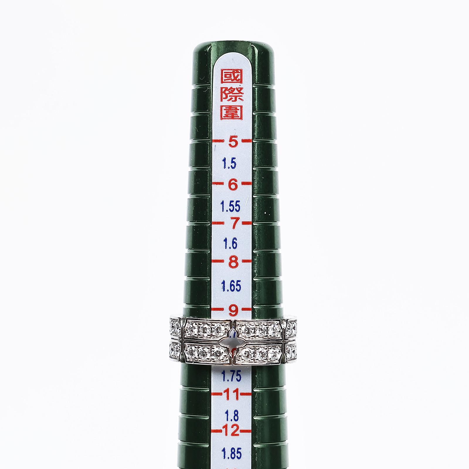 路易威登 LOUIS VUITTON Tumbler 白K金配鑽石戒指 Q0L10D K18 Tumbler 白K金配鑽石戒指 原廠盒子/證書/購買證明影本