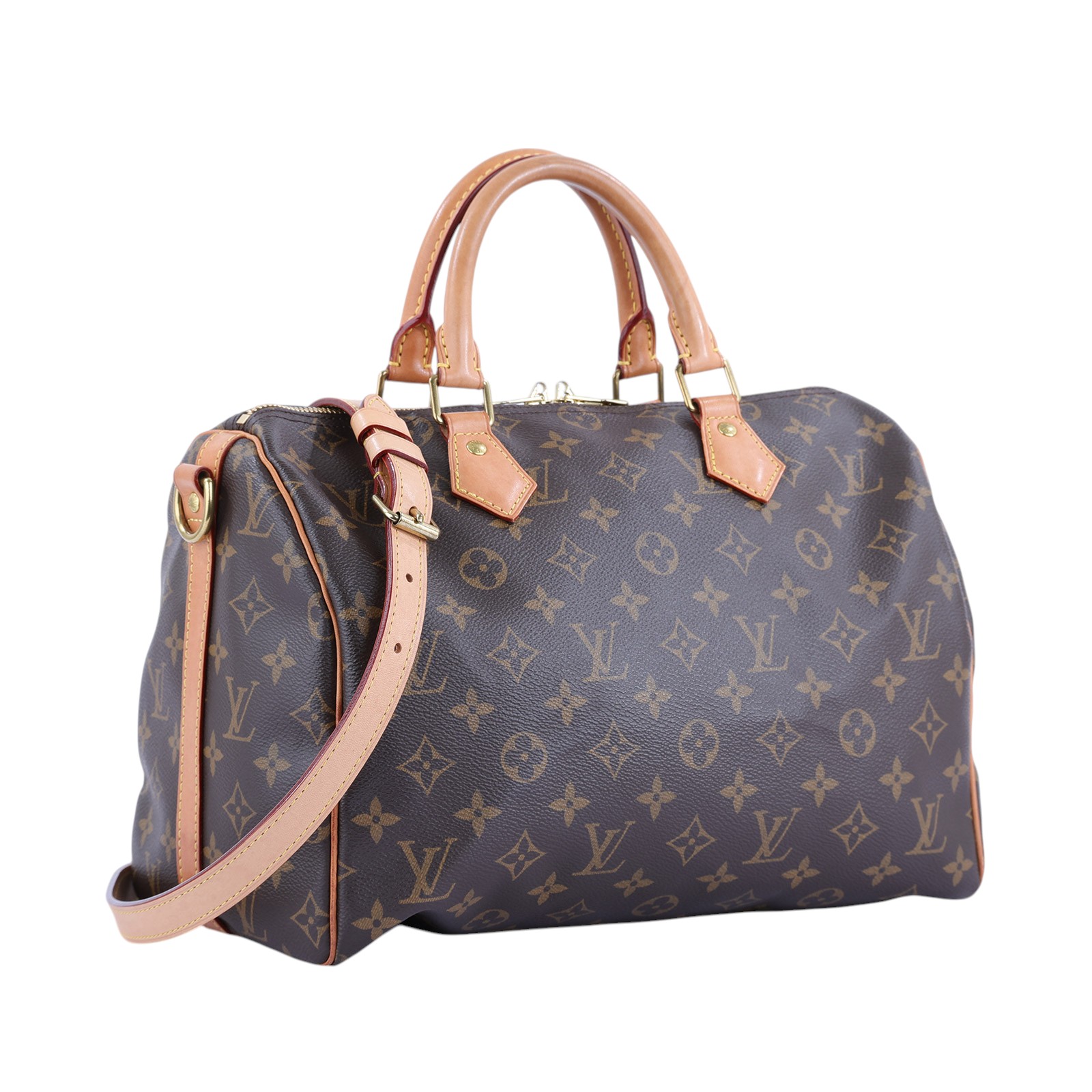 路易威登 LOUIS VUITTON Speedy Bandoulière  30 原花 手提 斜背 波士頓包 M41112 晶片款  原廠盒子/防塵袋/購買證明
