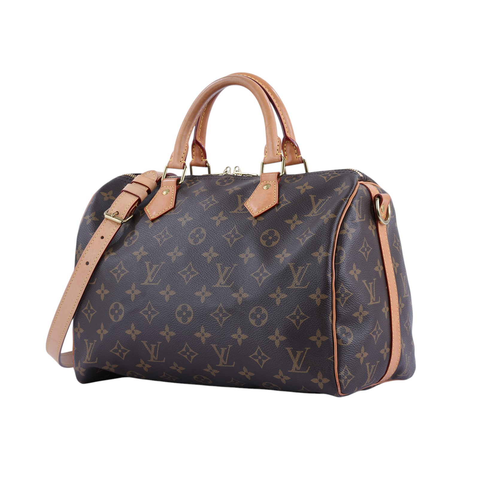 路易威登 LOUIS VUITTON Speedy Bandoulière  30 原花 手提 斜背 波士頓包 M41112 晶片款  原廠盒子/防塵袋/購買證明