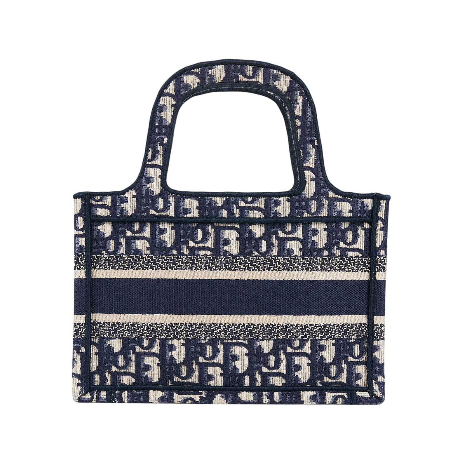 迪奧 CHRISTIAN DIOR Book Tote 迷你 手提 托特包  藍緹花BOOK TOTE MINI 防塵袋