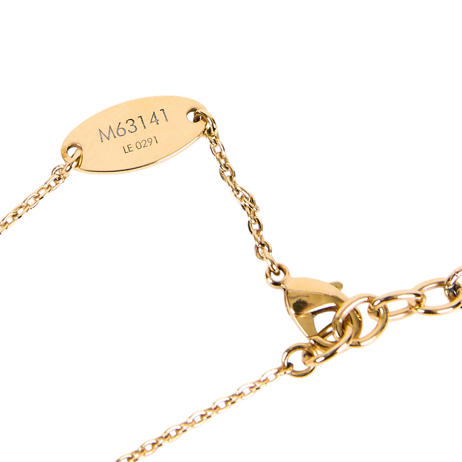 路易威登 LOUIS VUITTON Nanogram 項鏈 M63141 原花雙色吊墜鎖骨項鍊(金銀) 原廠盒子/防塵袋/購買證明