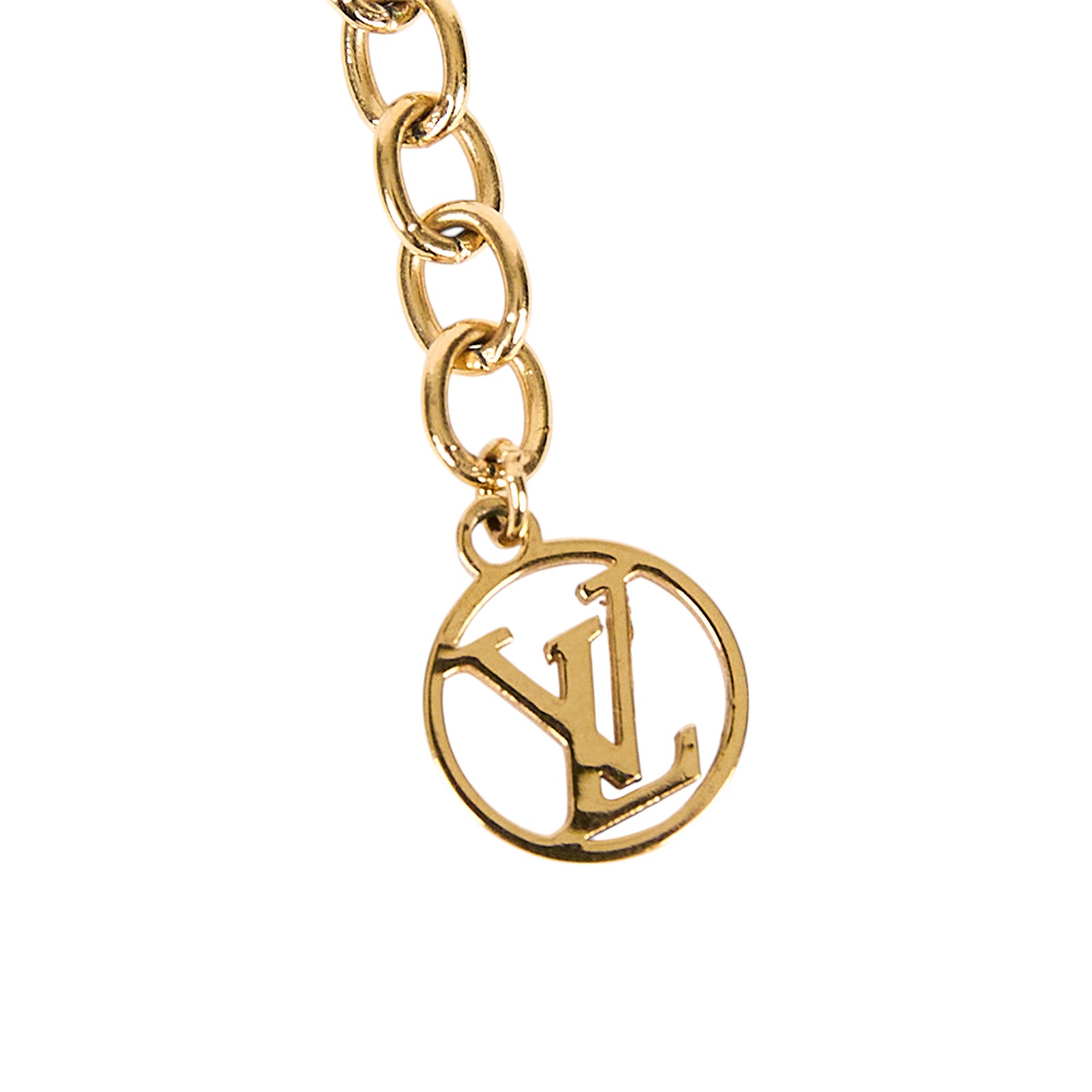路易威登 LOUIS VUITTON Nanogram 項鏈 M63141 原花雙色吊墜鎖骨項鍊(金銀) 原廠盒子/防塵袋/購買證明