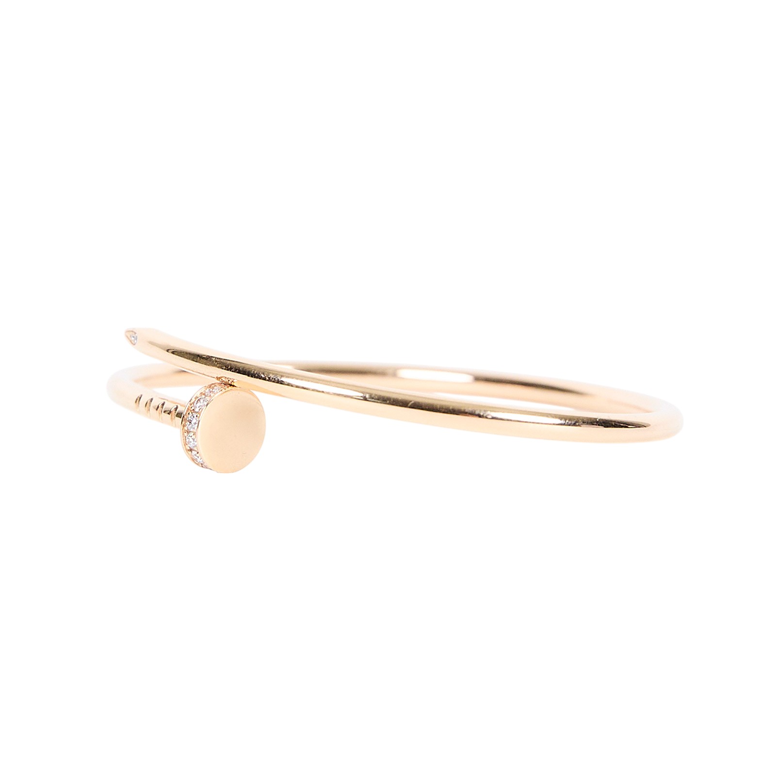 卡地亞 CARTIER Juste un Clou 手環 小型款 B6065815 K18YG Juste un clou 鑲鑽手環 原廠盒子/保書