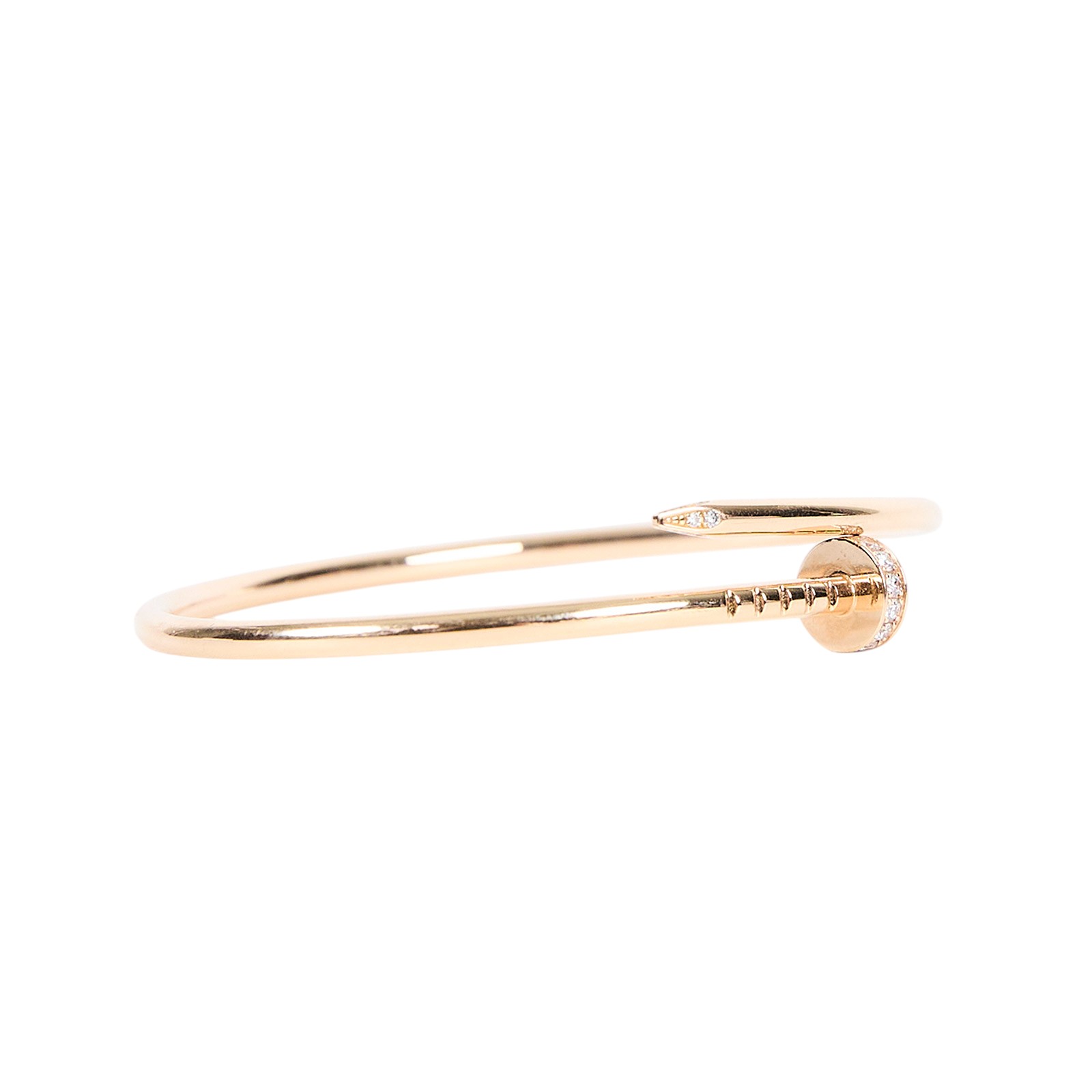 卡地亞 CARTIER Juste un Clou 手環 小型款 B6065815 K18YG Juste un clou 鑲鑽手環 原廠盒子/保書