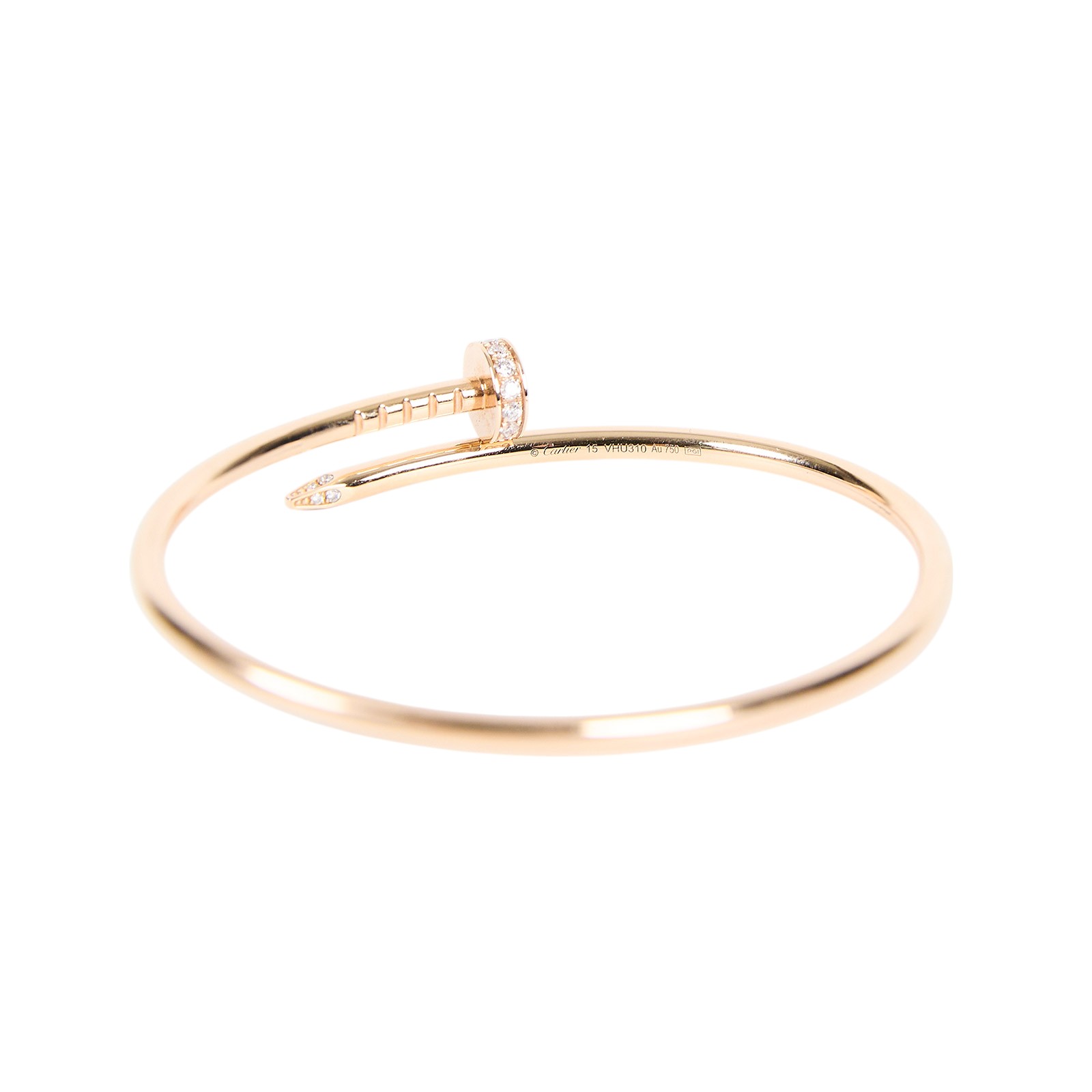 卡地亞 CARTIER Juste un Clou 手環 小型款 B6065815 K18YG Juste un clou 鑲鑽手環 原廠盒子/保書