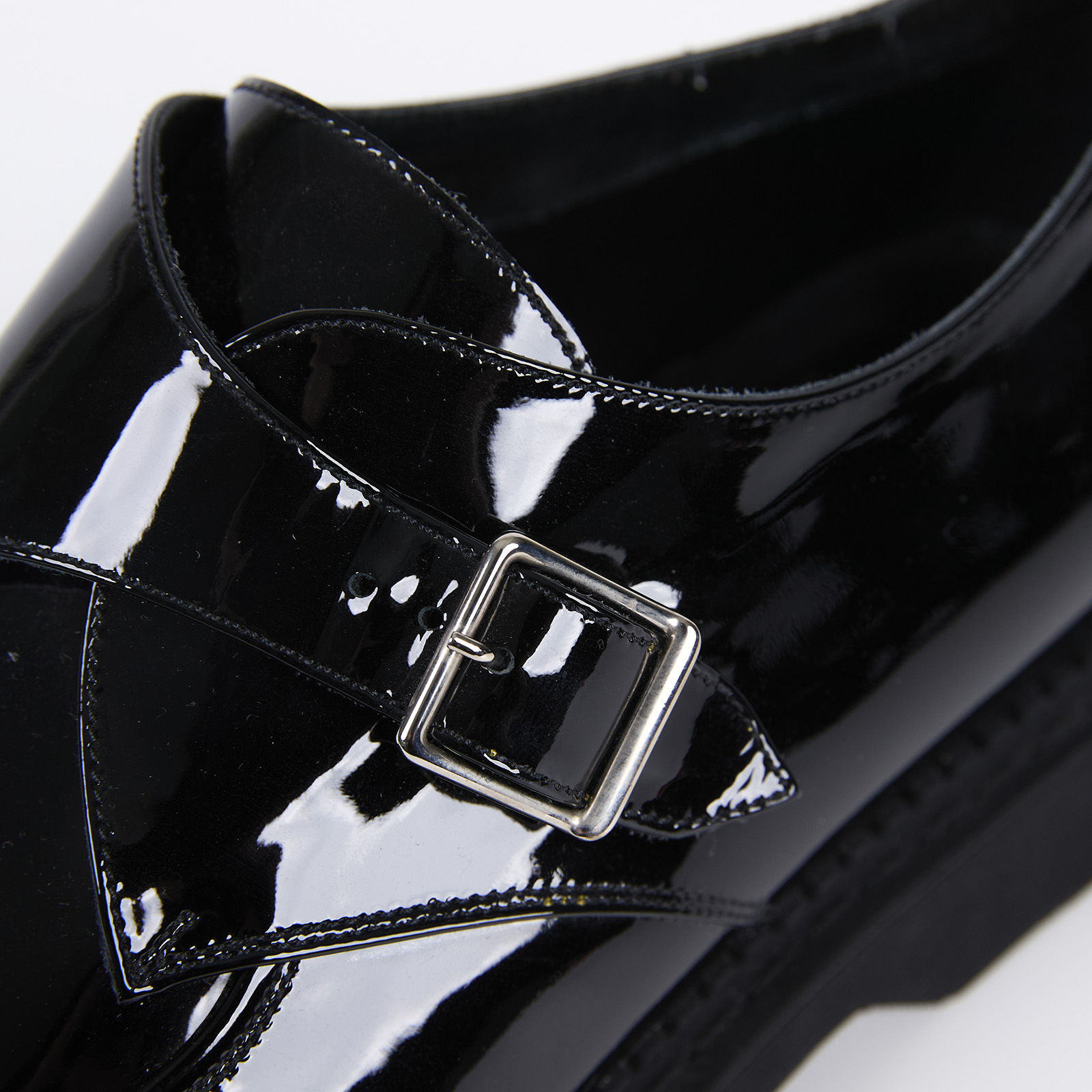 聖羅蘭 YSL SAINT LAURENT Teddy 釦環 皮鞋 6697951TV00_42 漆皮樂福鞋 無附屬品