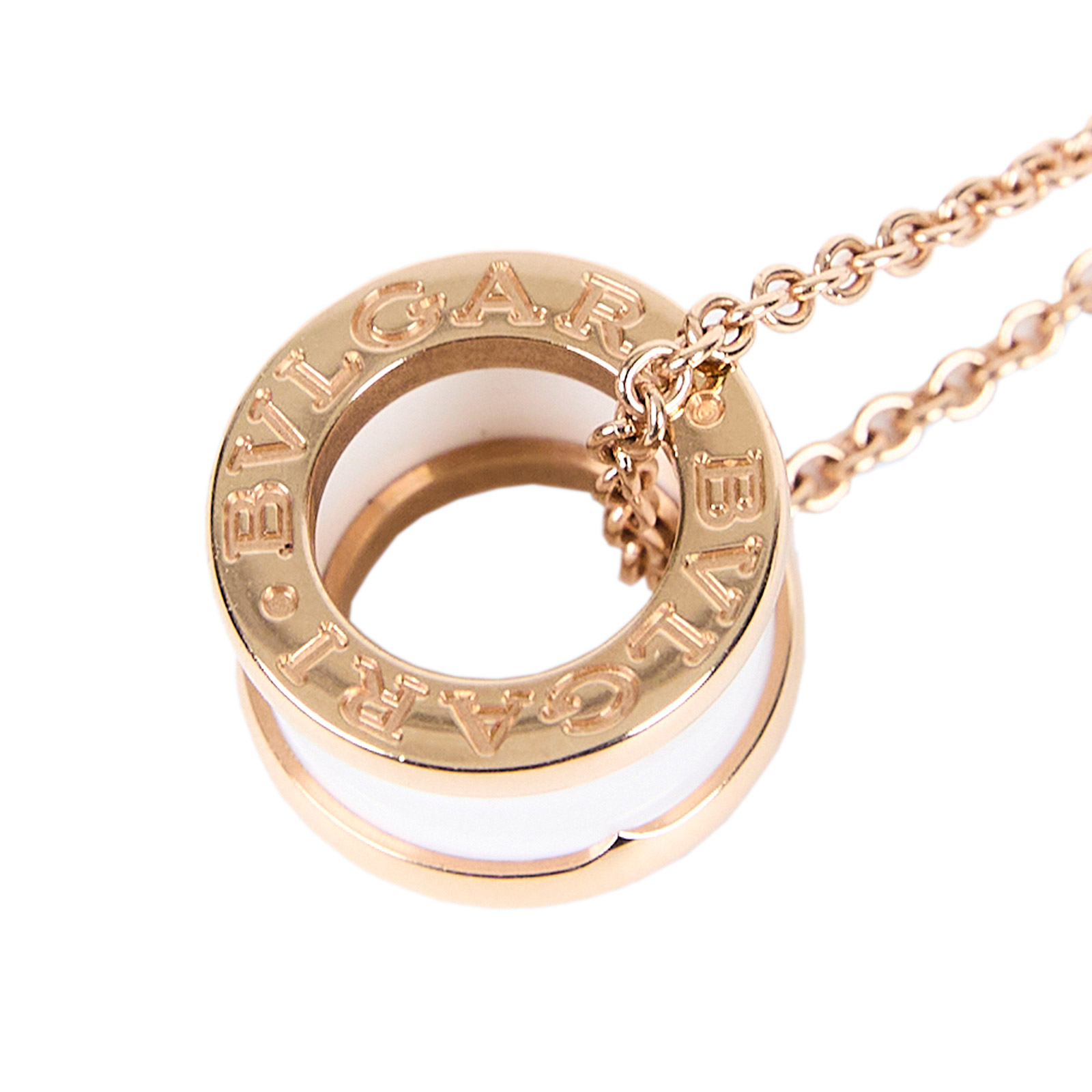 寶格麗 BVLGARI B.zero1 項鏈 346082 B.ZERO1 白陶瓷項鍊 原廠盒子/保書