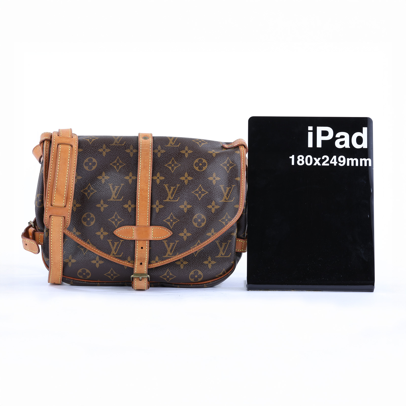 路易威登 LOUIS VUITTON Saumur 30 馬鞍包 M42256 原花馬鞍包 無附屬品