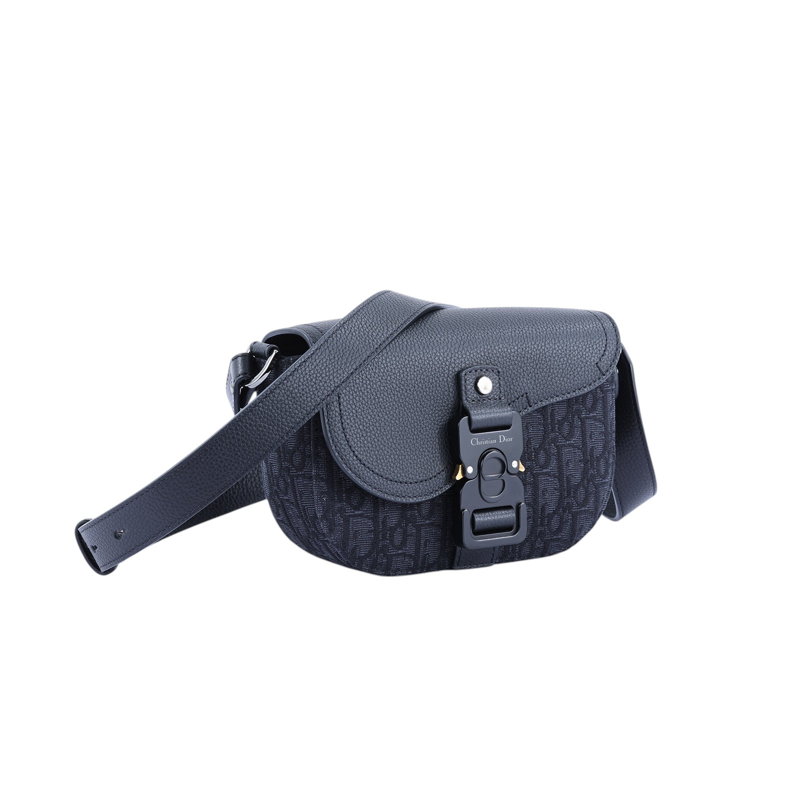 迪奧 CHRISTIAN DIOR Saddle 迷你 翻蓋 郵差包 2ADCA435YKS 黑SADDLE翻蓋郵差包 原廠盒子/防塵袋