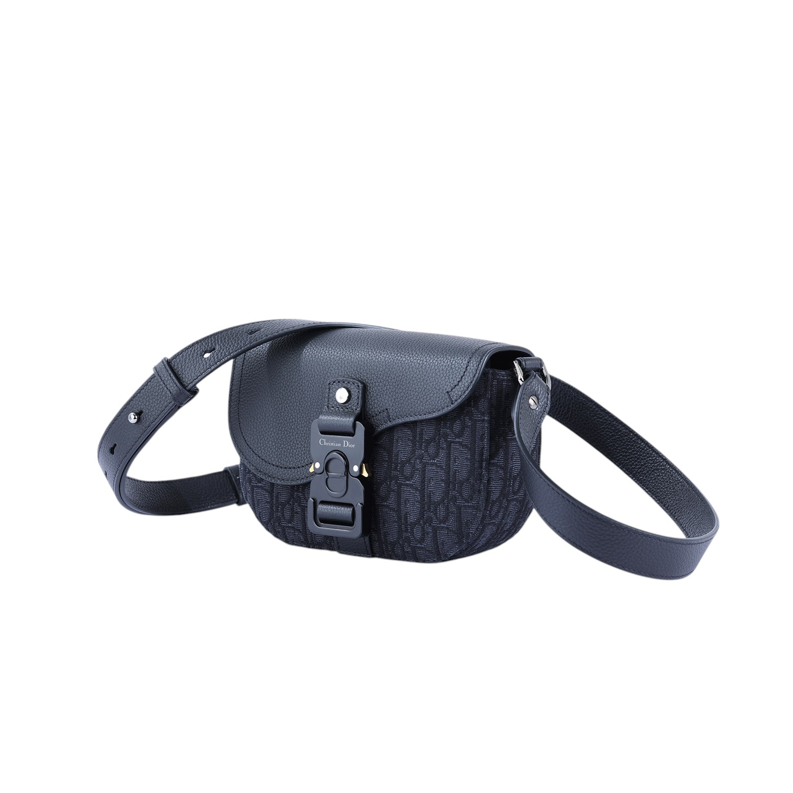 迪奧 CHRISTIAN DIOR Saddle 迷你 翻蓋 郵差包 2ADCA435YKS 黑SADDLE翻蓋郵差包 原廠盒子/防塵袋