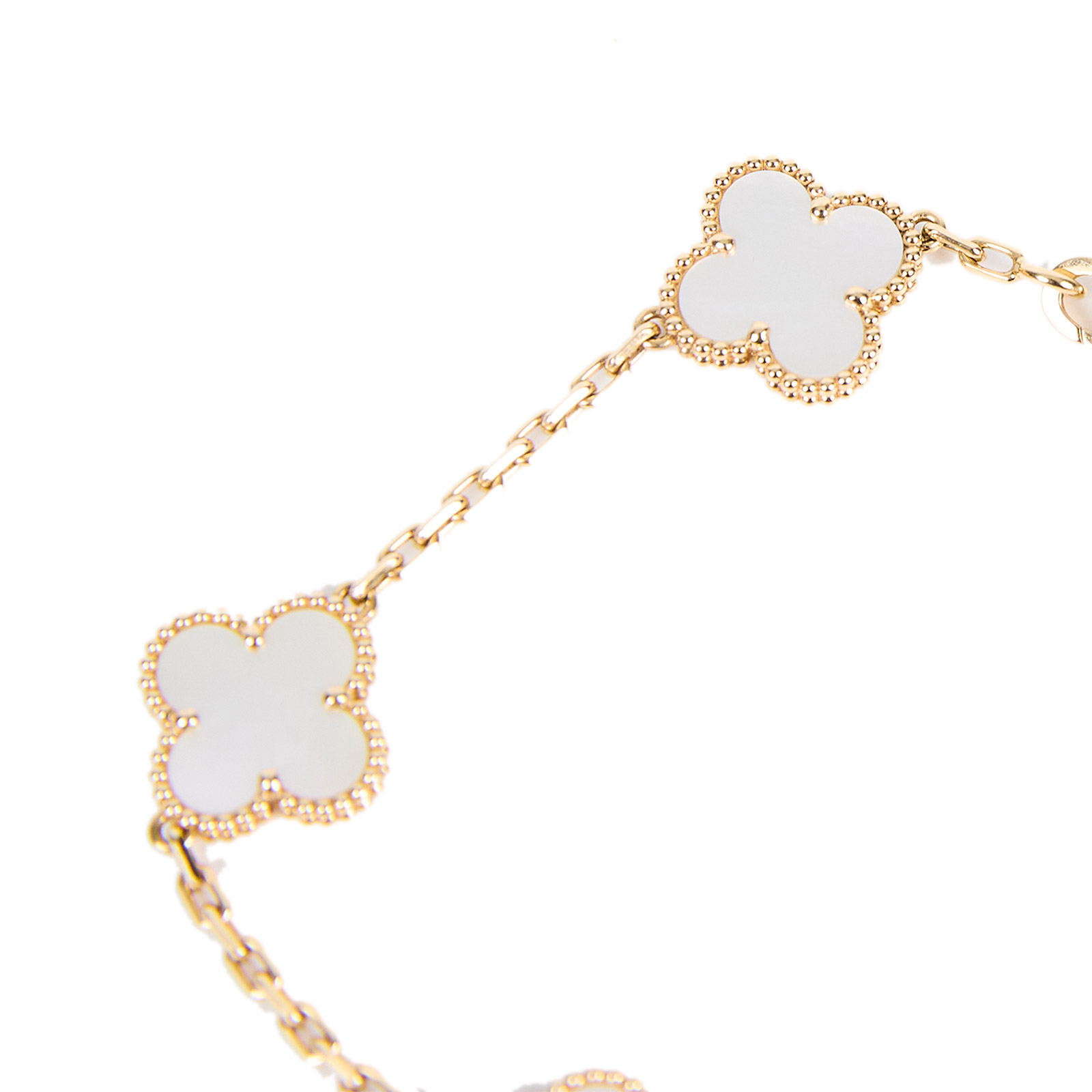 梵克雅寶 Van Cleef & Arpels Vintage Alhambra 手鍊 VCARA41800  防塵袋/保證卡/購買證明