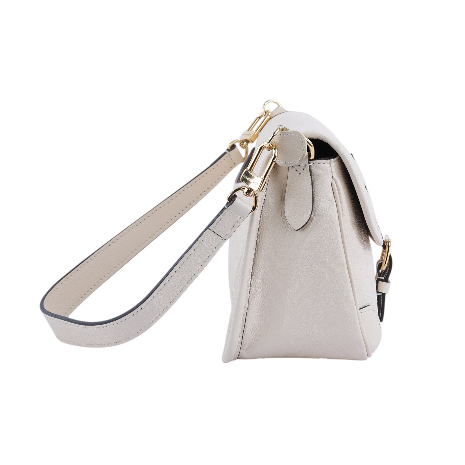 路易威登 LOUIS VUITTON Diane 腋下包法棍 單肩背包 米色 M46388 晶片款 奶油白Diane 防塵袋/購買證明