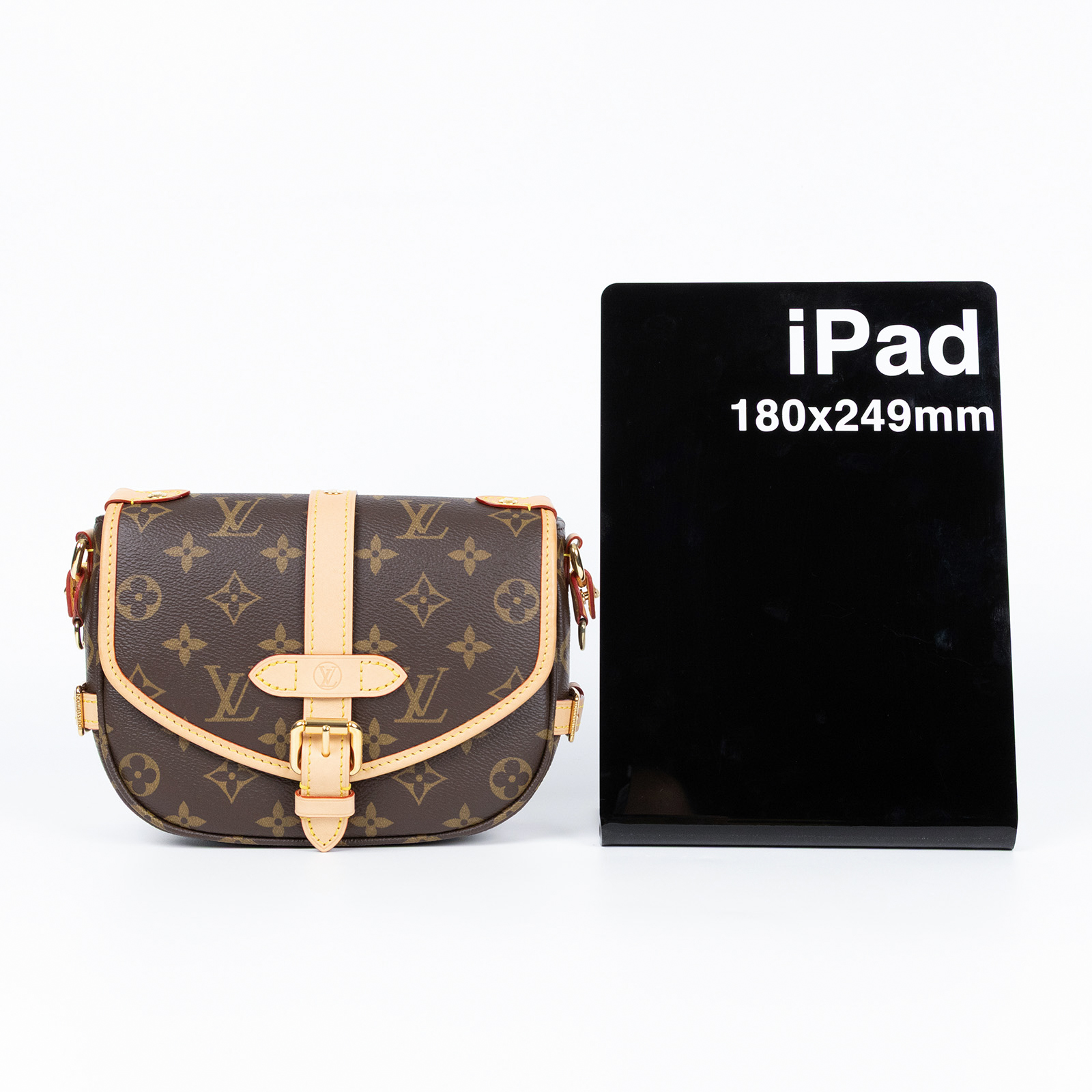 路易威登 LOUIS VUITTON Saumur BB  手提 馬鞍斜背包 M46740 晶片款 原花Saumur BB 防塵袋