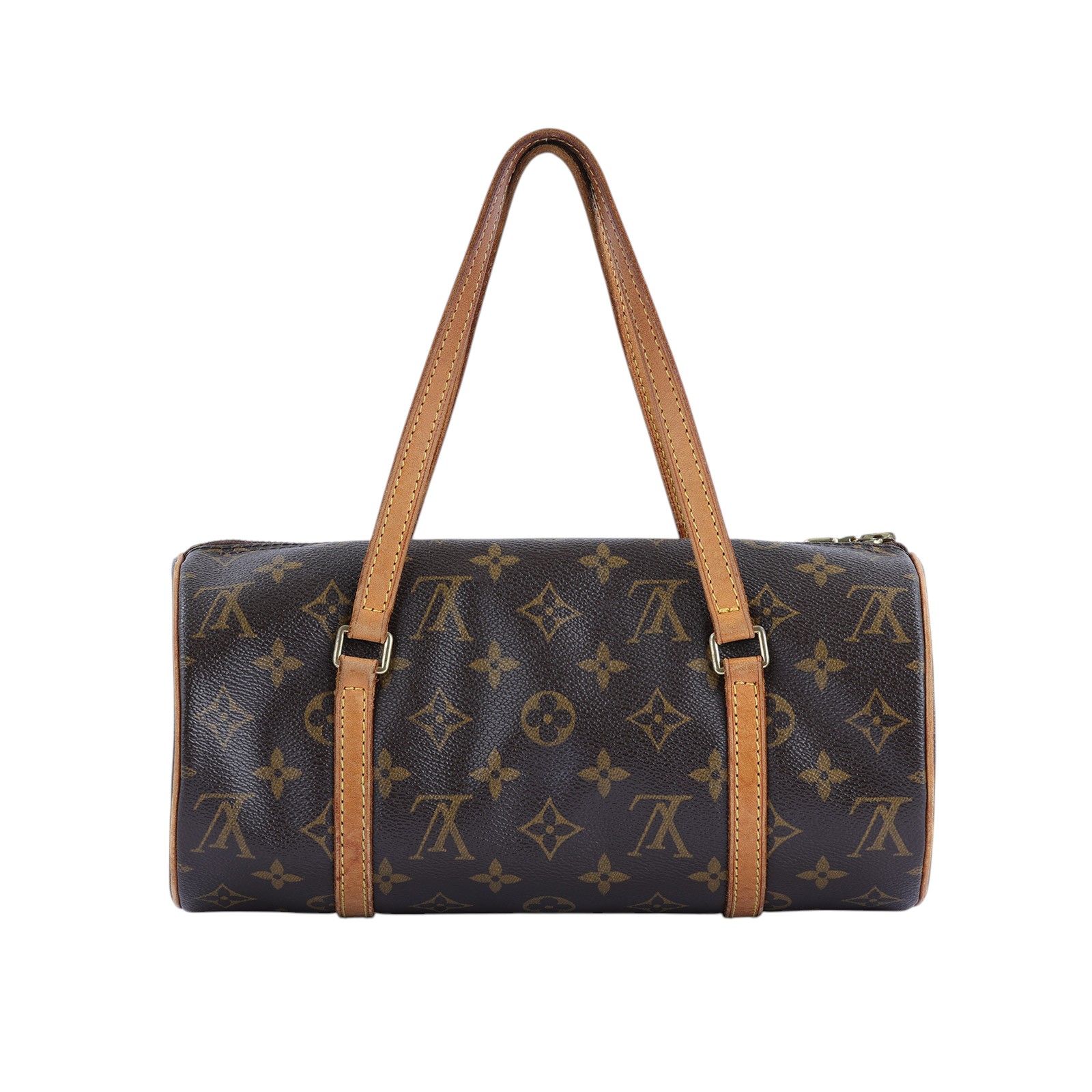 路易威登 LOUIS VUITTON Papillon 26原花 圓筒手提包 M51386 棕原花圓筒包 無附屬品