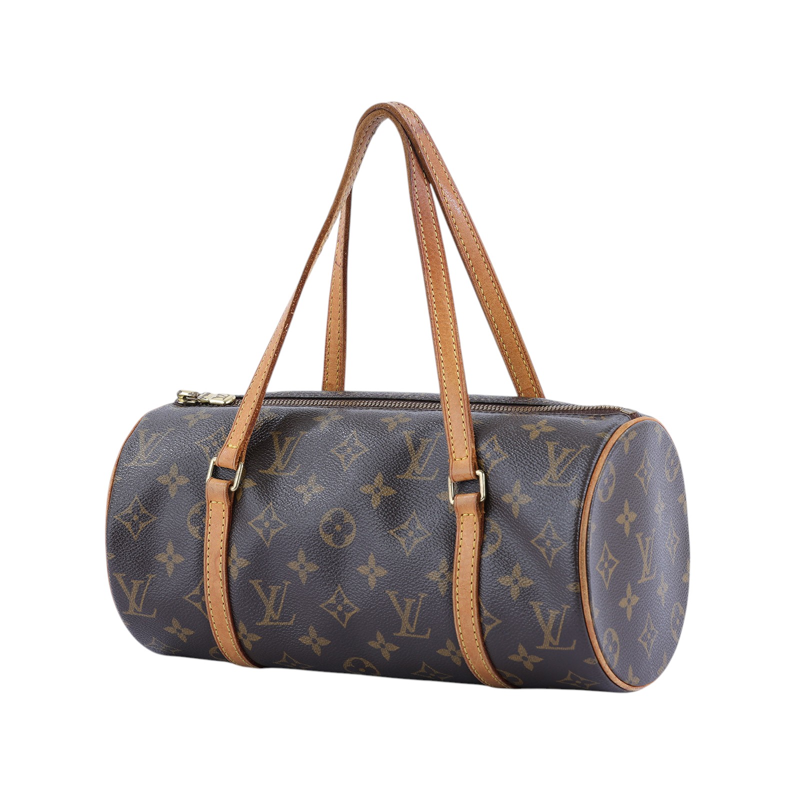 路易威登 LOUIS VUITTON Papillon 26原花 圓筒手提包 M51386 棕原花圓筒包 無附屬品