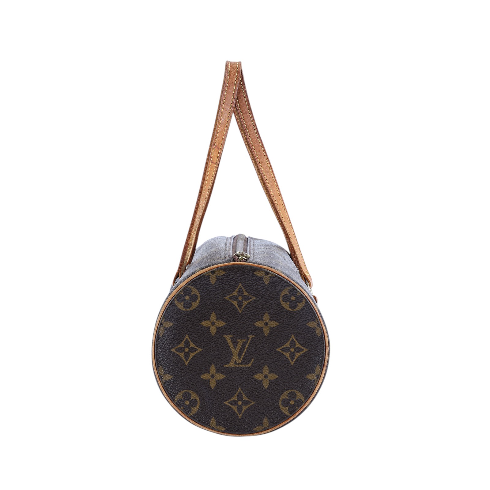 路易威登 LOUIS VUITTON Papillon 26原花 圓筒手提包 M51386 棕原花圓筒包 無附屬品