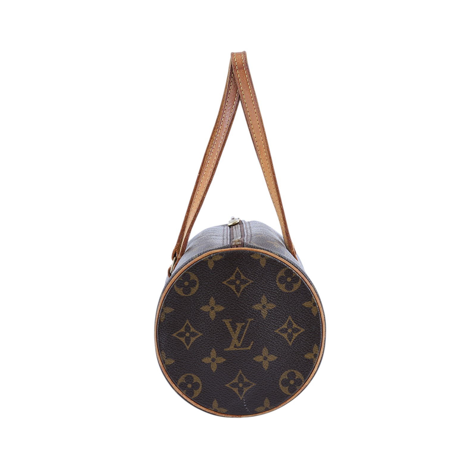 路易威登 LOUIS VUITTON Papillon 26原花 圓筒手提包 M51386 棕原花圓筒包 無附屬品