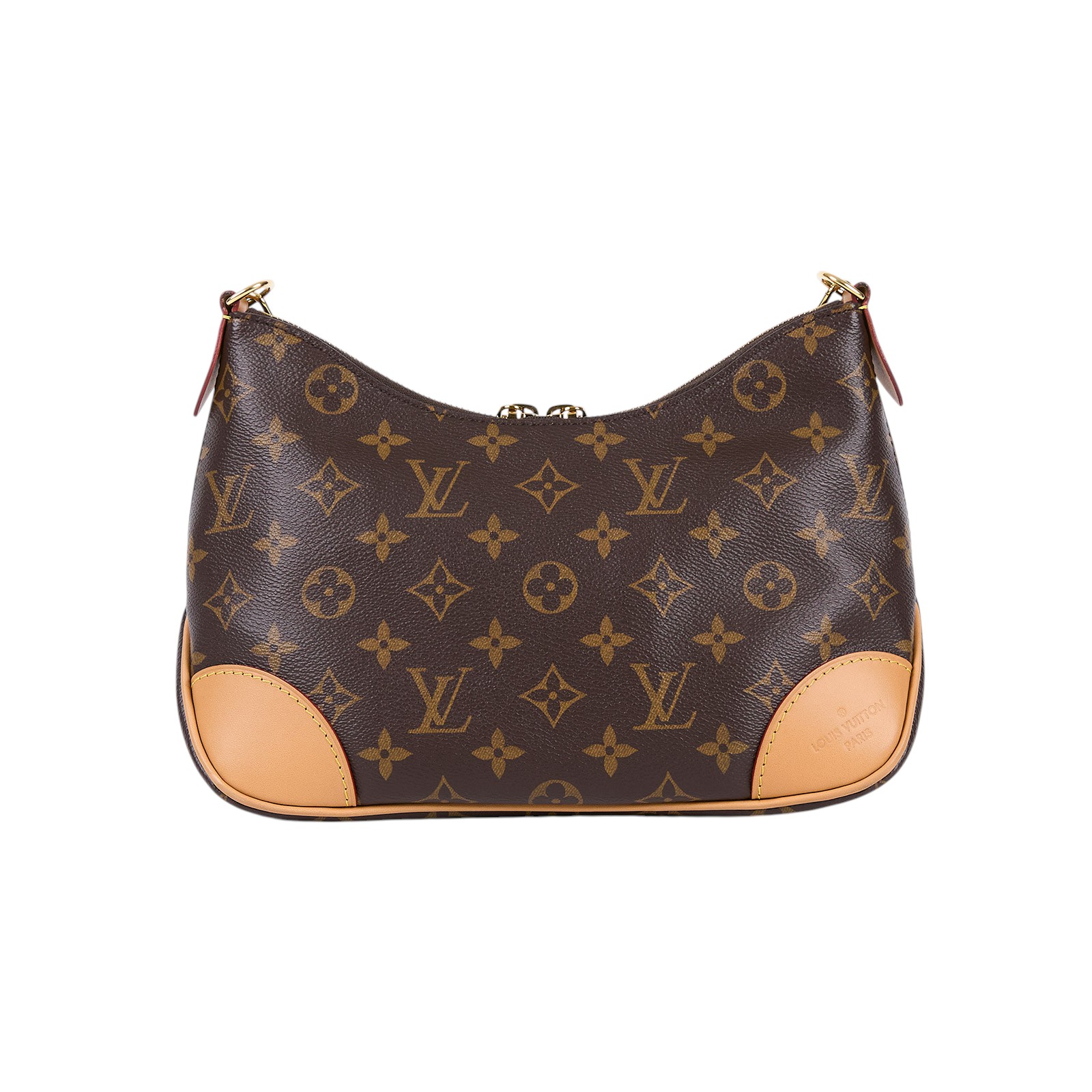 路易威登 LOUIS VUITTON Boulogne 牛角包 手提 斜肩背包 M45832 晶片款 棕原花Boulogne牛角包 原廠盒子/防塵袋