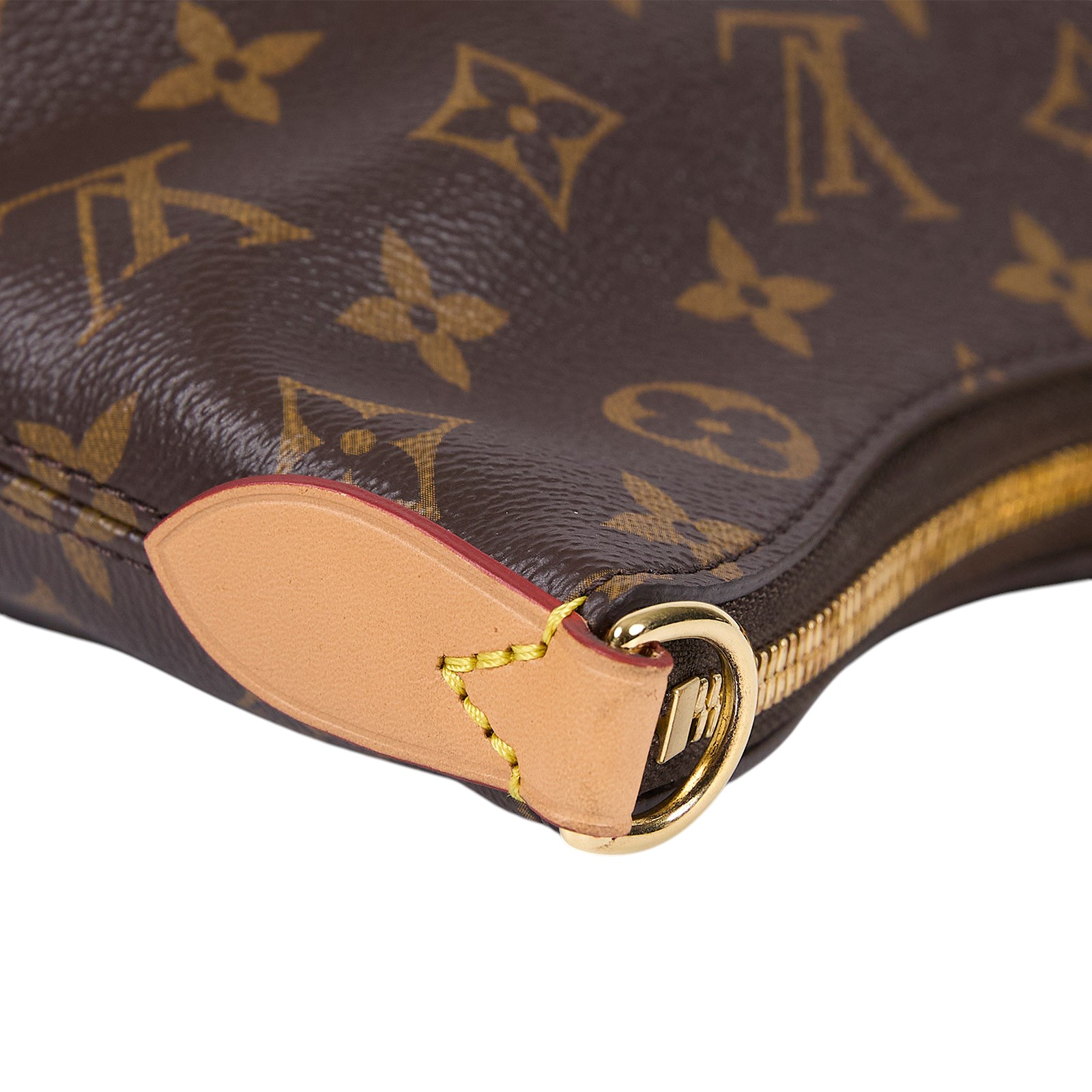 路易威登 LOUIS VUITTON Boulogne 牛角包 手提 斜肩背包 M45832 晶片款 棕原花Boulogne牛角包 原廠盒子/防塵袋