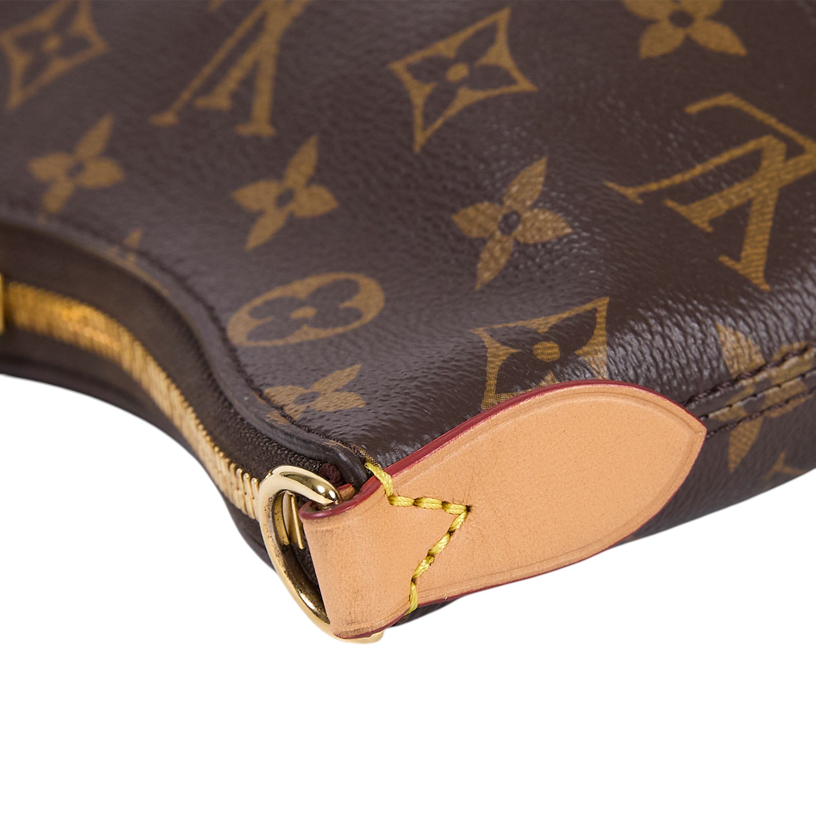 路易威登 LOUIS VUITTON Boulogne 牛角包 手提 斜肩背包 M45832 晶片款 棕原花Boulogne牛角包 原廠盒子/防塵袋