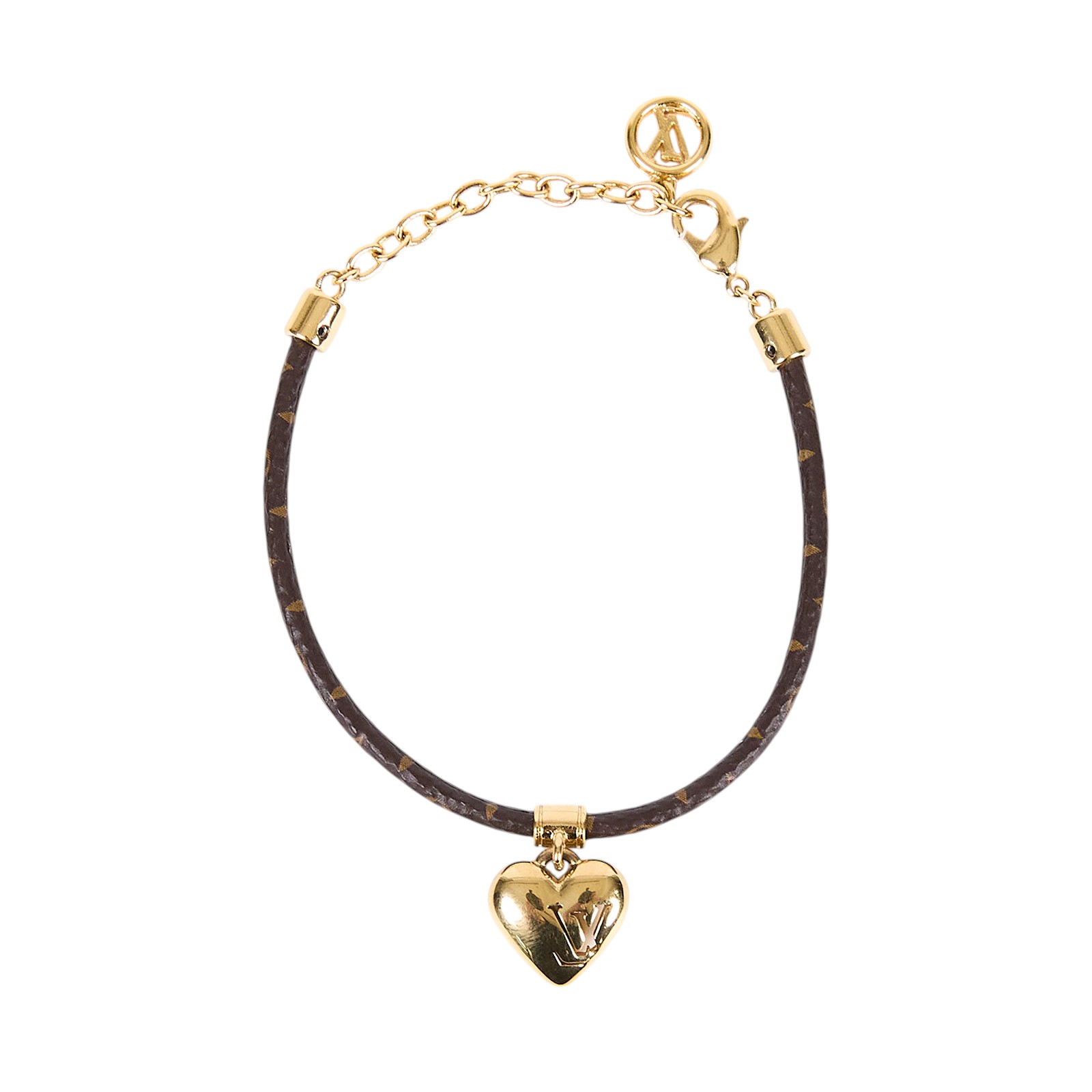 路易威登 LOUIS VUITTON Blooming Heart 手鐲 M8907Z 棕原花Blooming Heart 手環 原廠盒子/防塵袋/購買證明