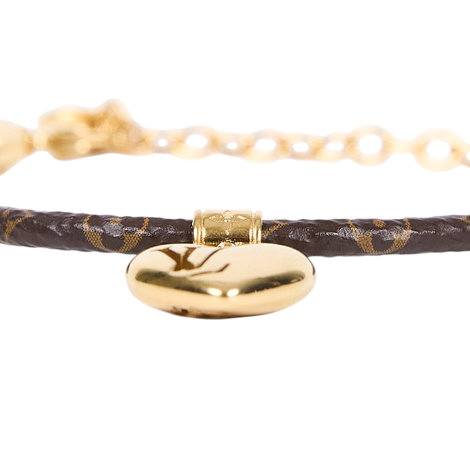 路易威登 LOUIS VUITTON Blooming Heart 手鐲 M8907Z 棕原花Blooming Heart 手環 原廠盒子/防塵袋/購買證明