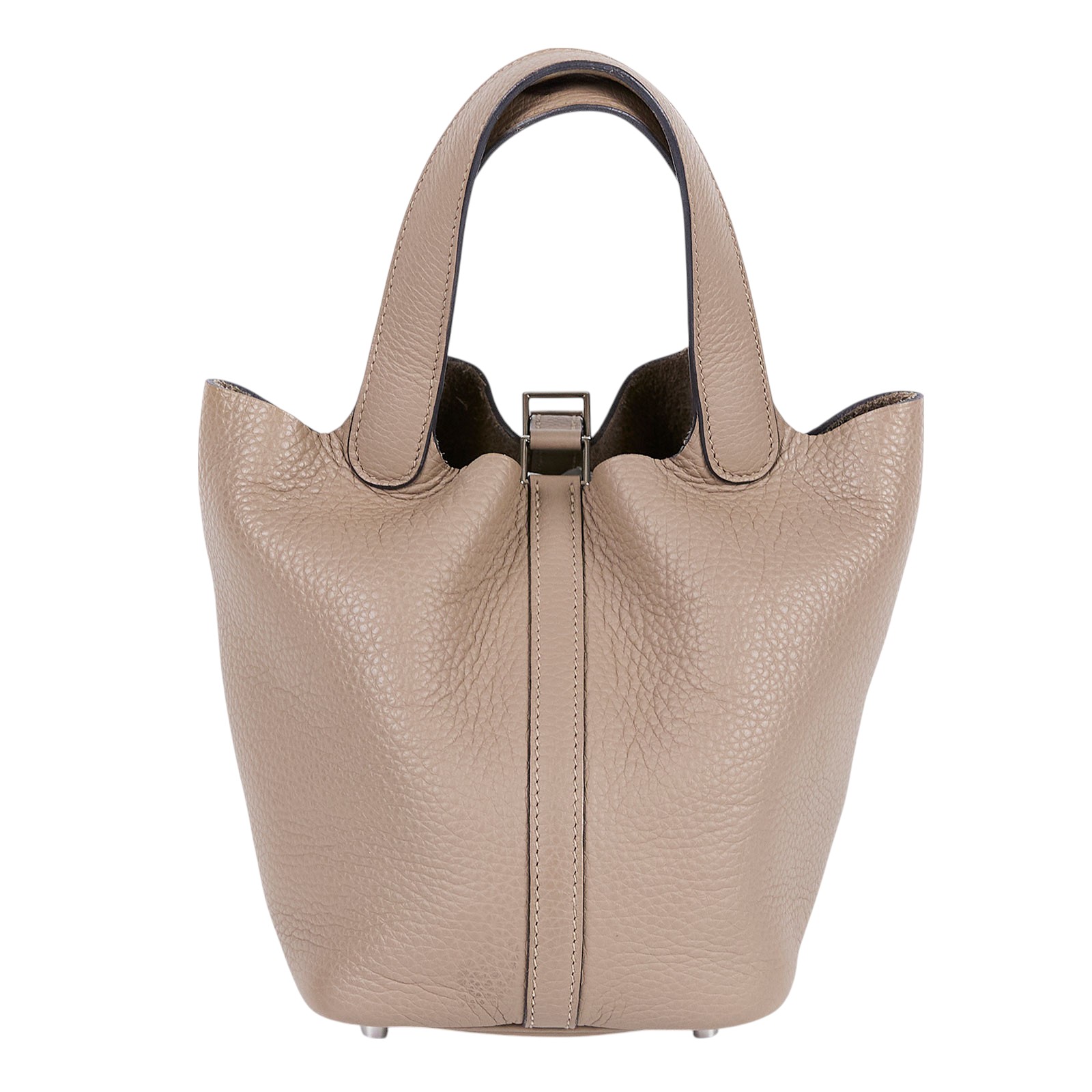 愛馬仕 Hermès Picotin Lock 18 菜籃子包 PT18 U刻 斑鳩灰Picotin 18 鎖組