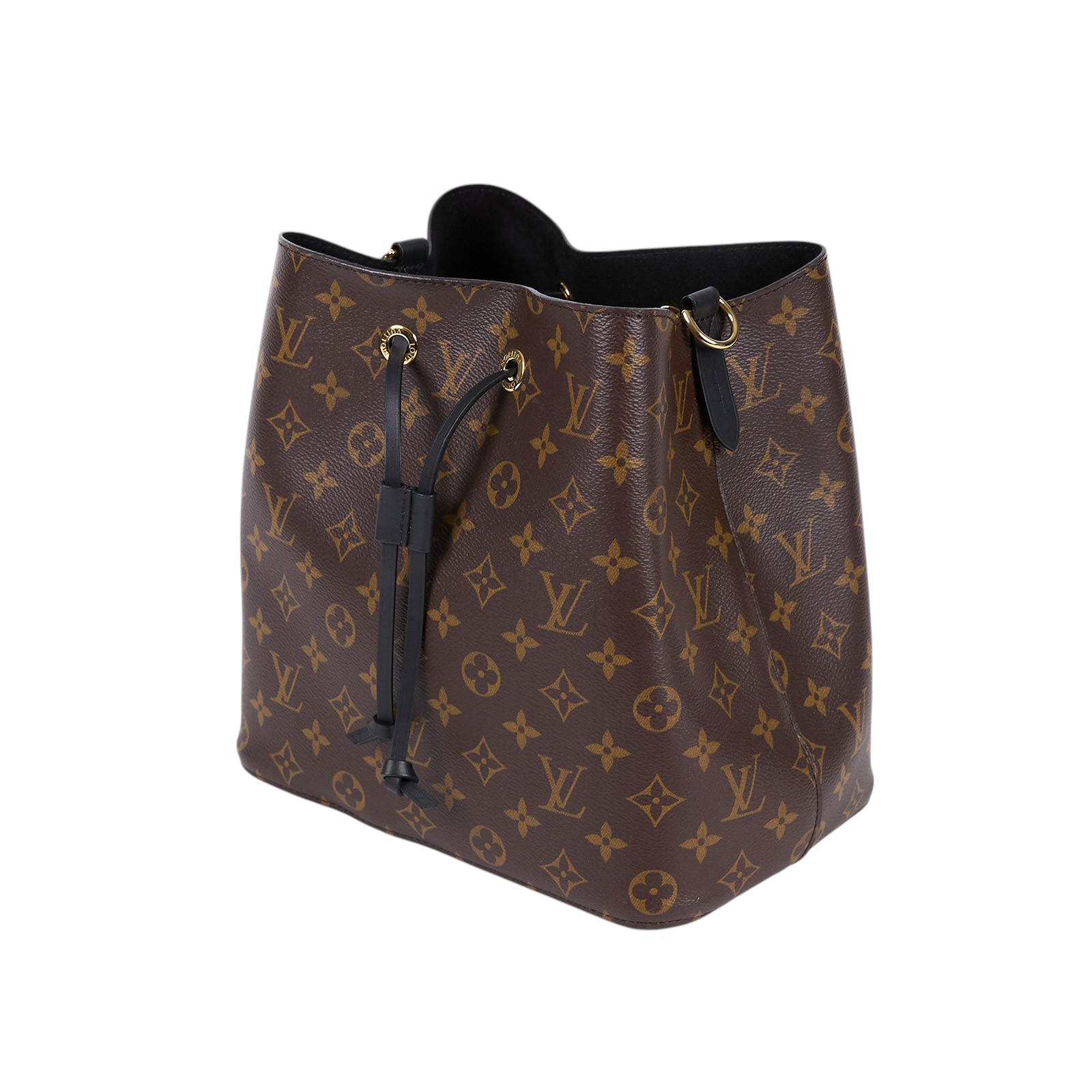 路易威登 LOUIS VUITTON NéoNoé MM 原花 束口水桶包 M44020 晶片款 黑原花NEONOE水桶包 原廠盒子